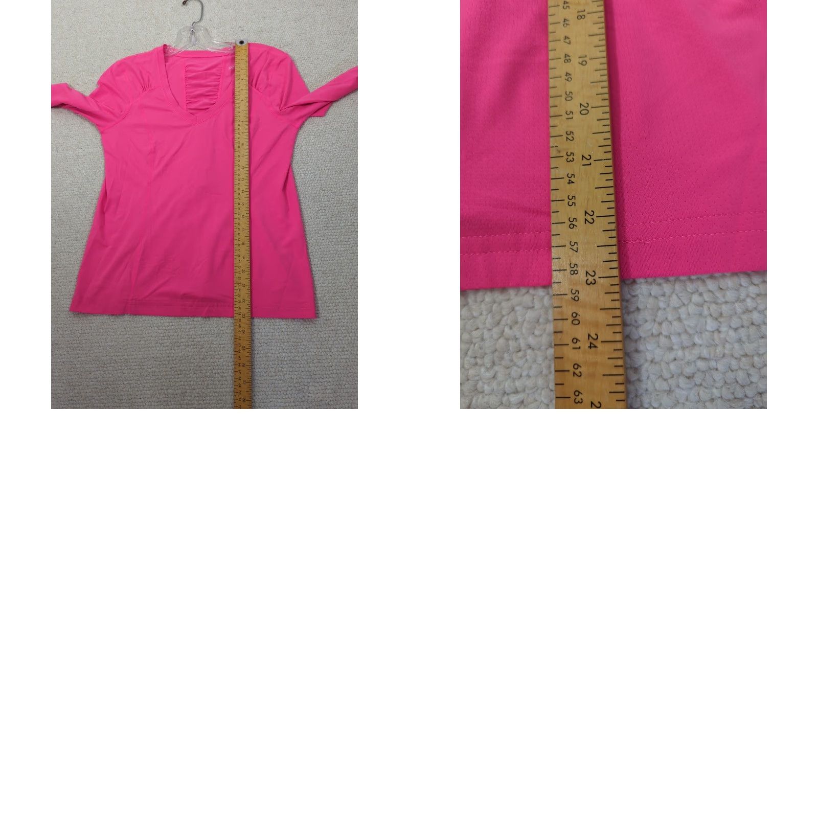 Vintage Zella Top Women's M Hot Pink Pullover Thumbhole Ruched Long Sleeve Athletic Knit Top Top Shirt Sports Gym Running Jogging Athleisure Womens M Pink Size M / US 6-8 / IT 42-44 - 8 Thumbnail
