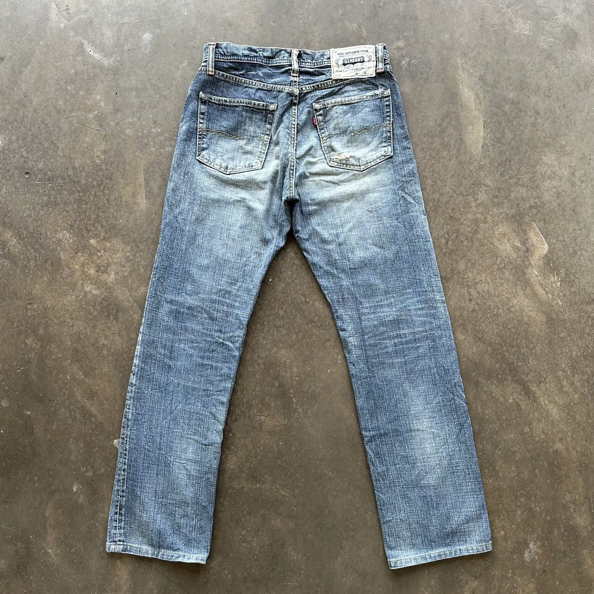 Japanese Brand Vintage GLHEART Distressed Faded Denim Jean Pant W30 Size US 30 / EU 46 - 10 Thumbnail