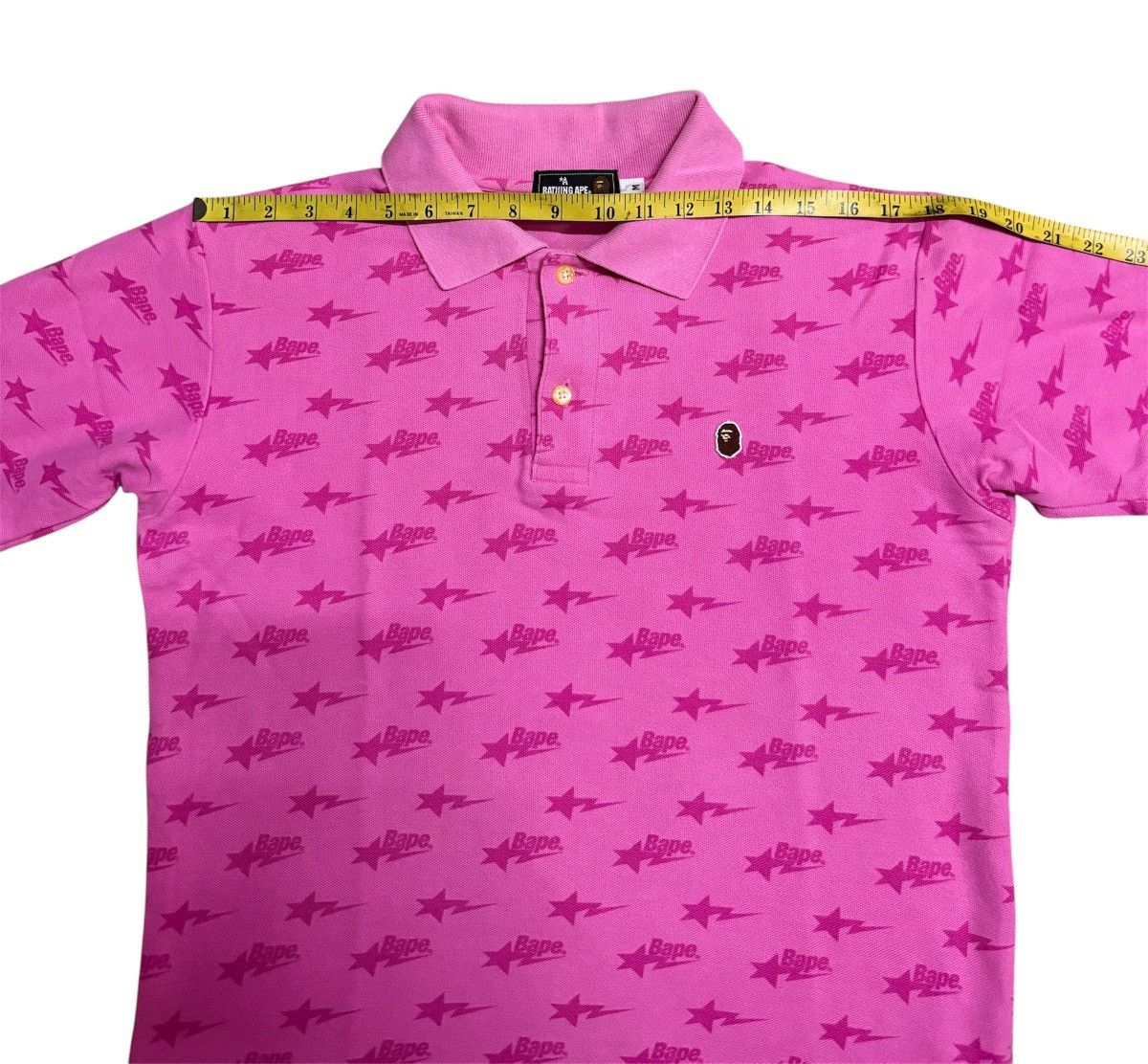 Bape Bape Polo Shirt Bapesta Logo pink Size US M / EU 48-50 / 2 - 9 Thumbnail
