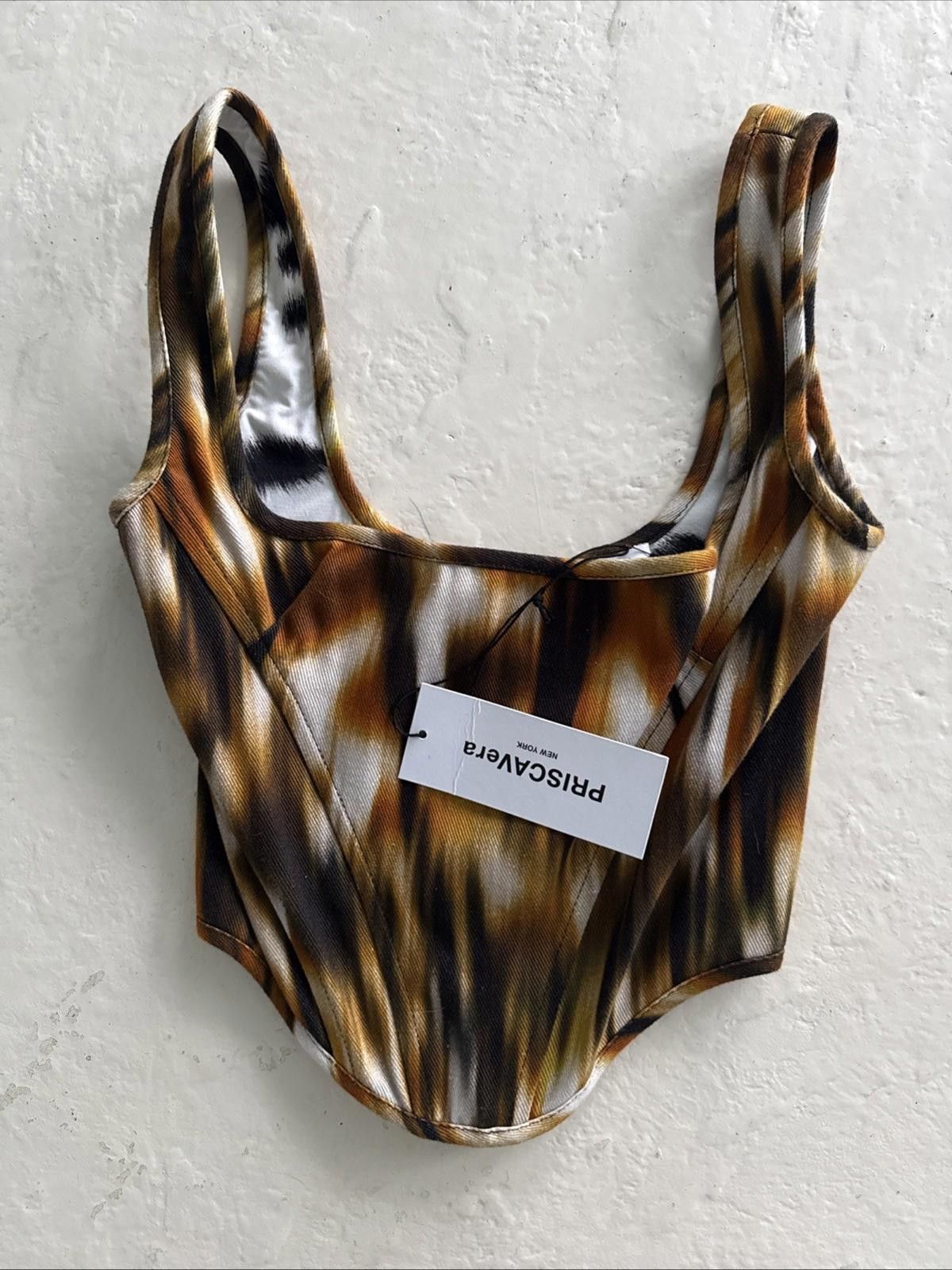 Other PRISCAVera Women's Corset - Tie Dyed - Size XS NWT Size XS / US 0-2 / IT 36-38 - 1 Thumbnail