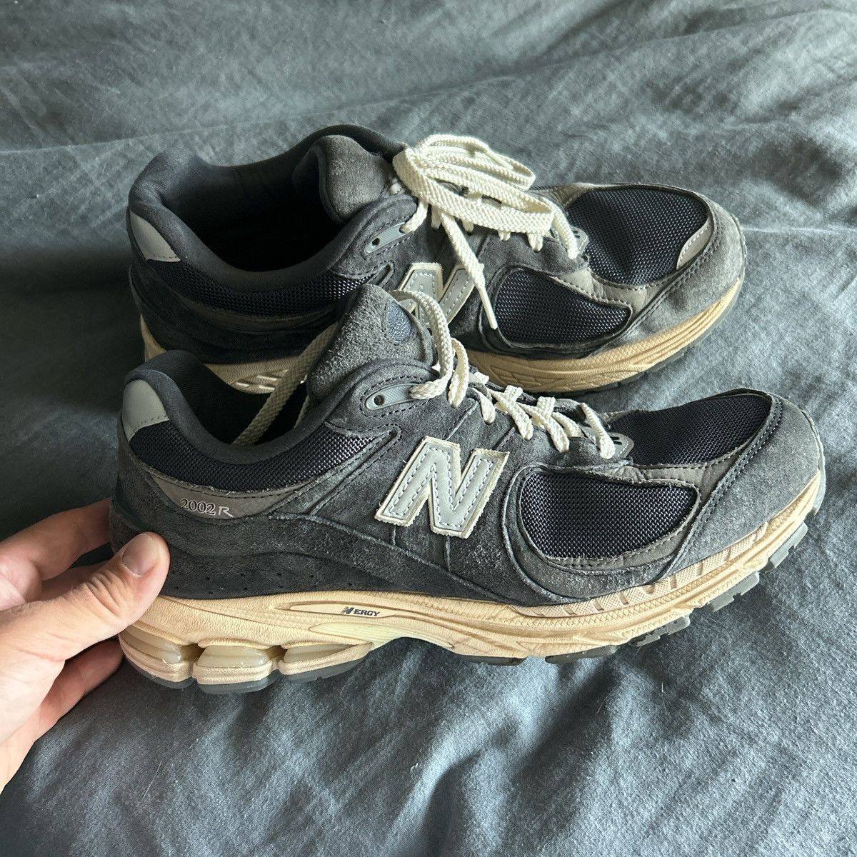 New Balance Black Grey New Balance 2002r Size US 11 / EU 44 - 1 Thumbnail