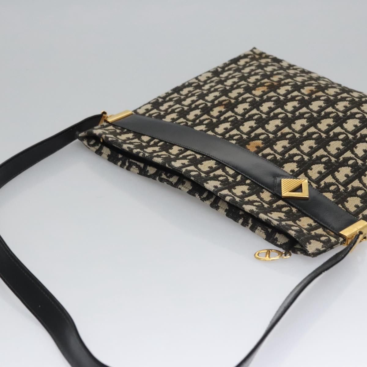 Dior DIOR Trotter Canvas Shoulder Bag Navy Size ONE SIZE - 6 Thumbnail