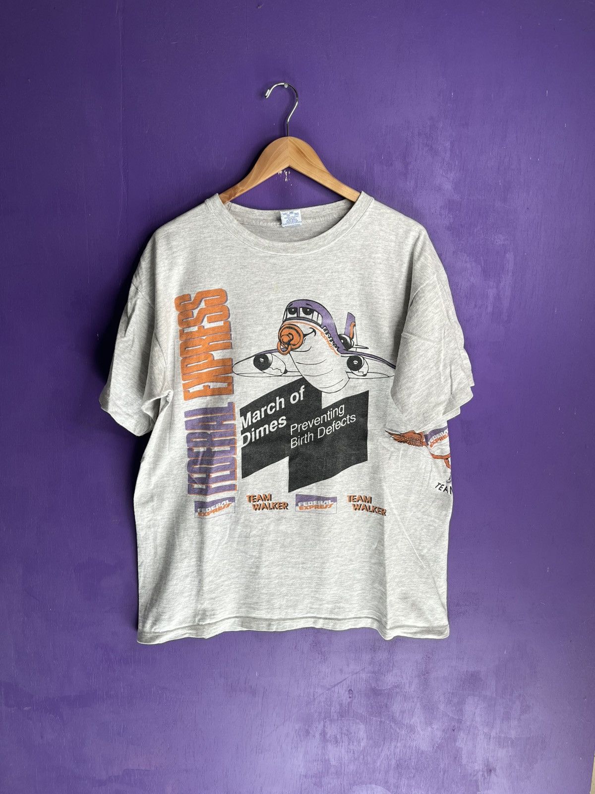 Salem Sportswear × Vintage Vintage 90s Salem sportswear FEDEX promo t-shirt Size US XL / EU 56 / 4 - 1 Thumbnail