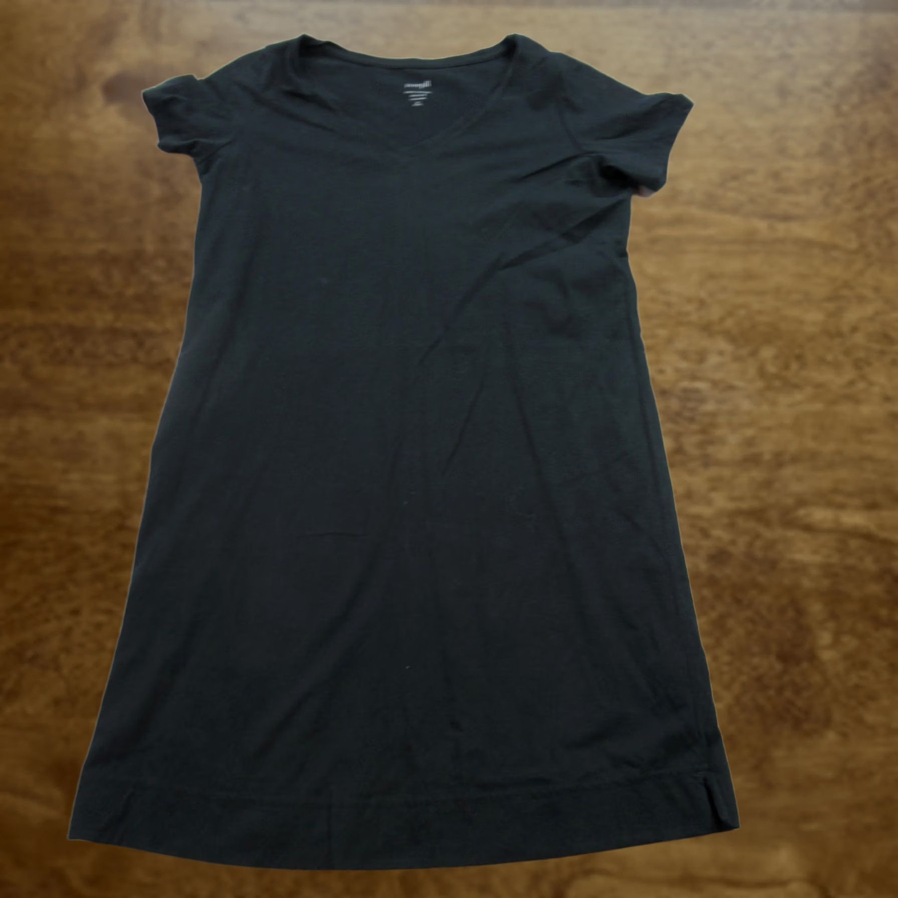 J. Jill J Jill Dress Womens Small Petite Short Sleeve Lightweight Black Casual V Neck Dress Size 28" / US 6 / IT 42 - 1 Thumbnail