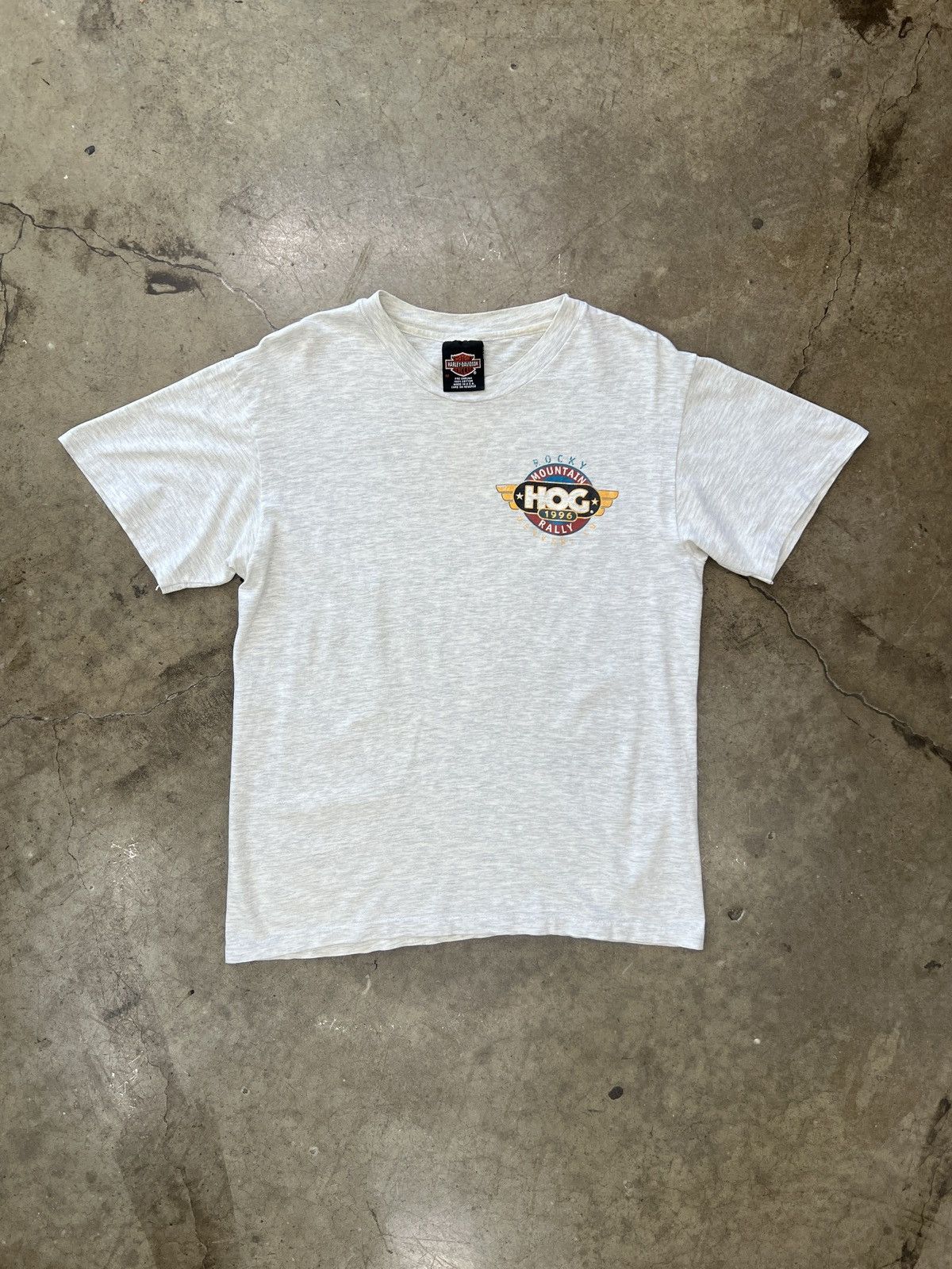 Harley Davidson Vintage 1996 Harley Davidson Rocky Mountain Rally Tee Medium Size US M / EU 48-50 / 2 - 5 Thumbnail