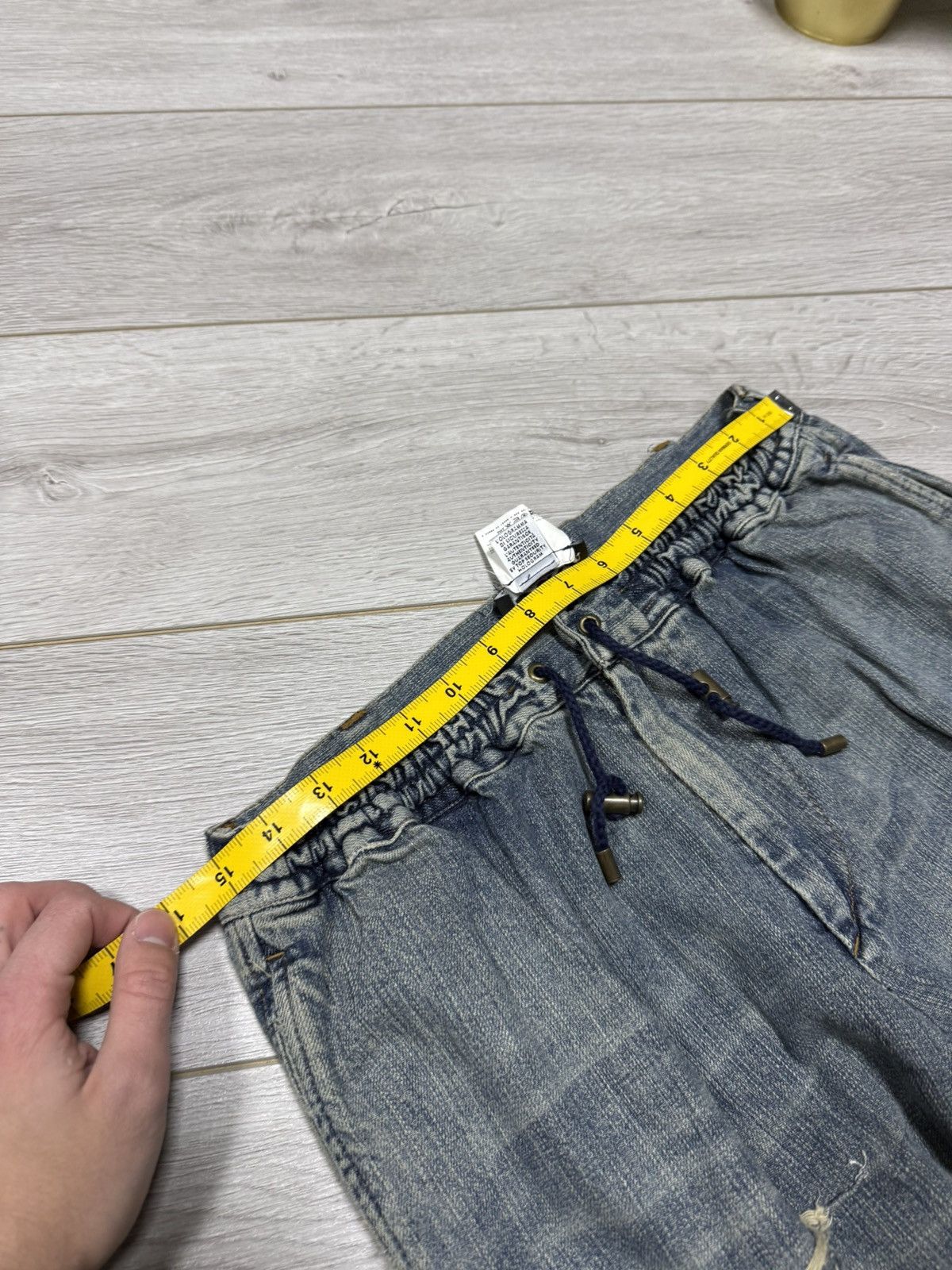 Dolce & Gabbana Dolce Gabbana elastic waistband distressed jeans tears pants Size US 32 / EU 48 - 10 Thumbnail