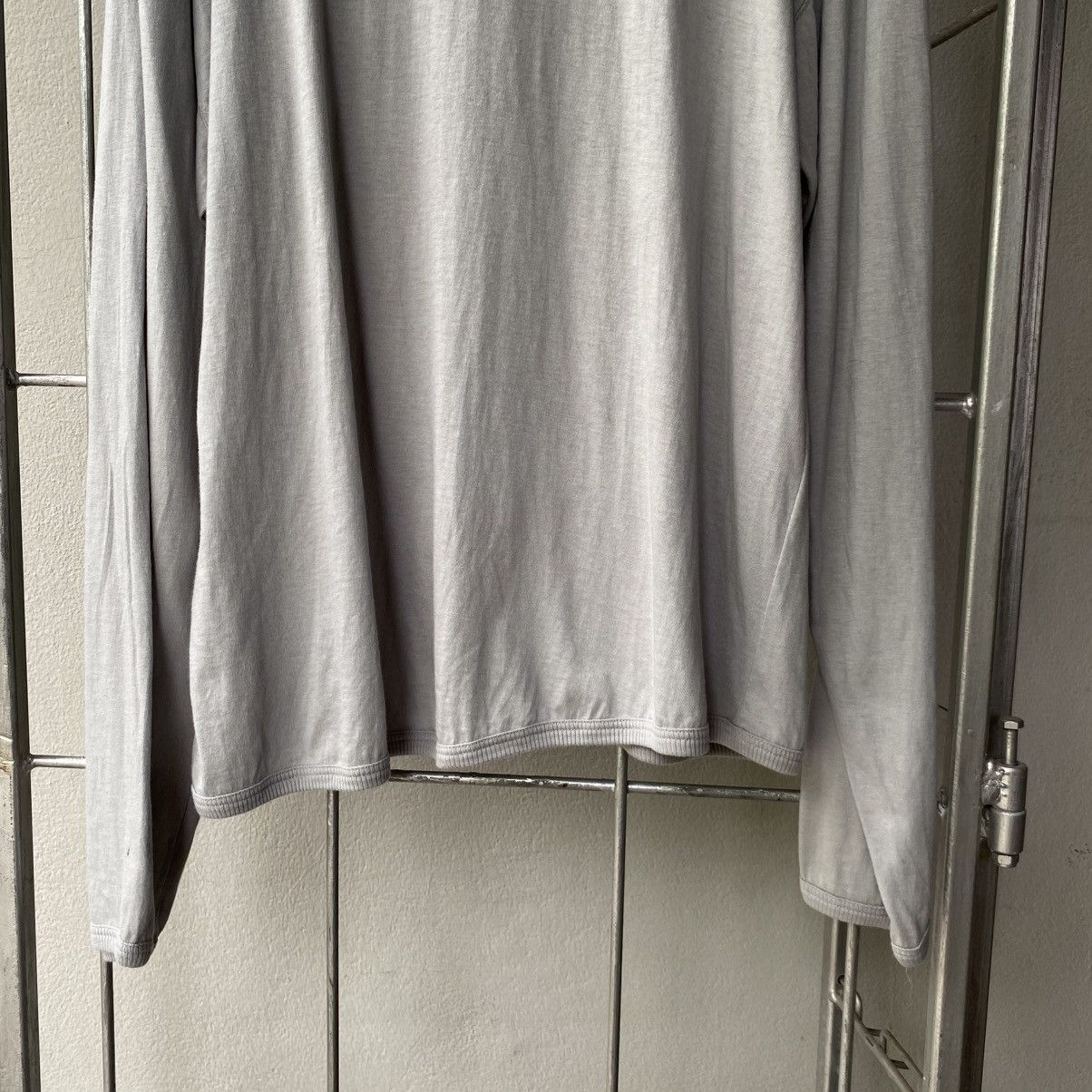 Tete Homme TÊTE HOMME Grey Long Sleeve Polo with Logo Hem Size US L / EU 52-54 / 3 - 6 Thumbnail