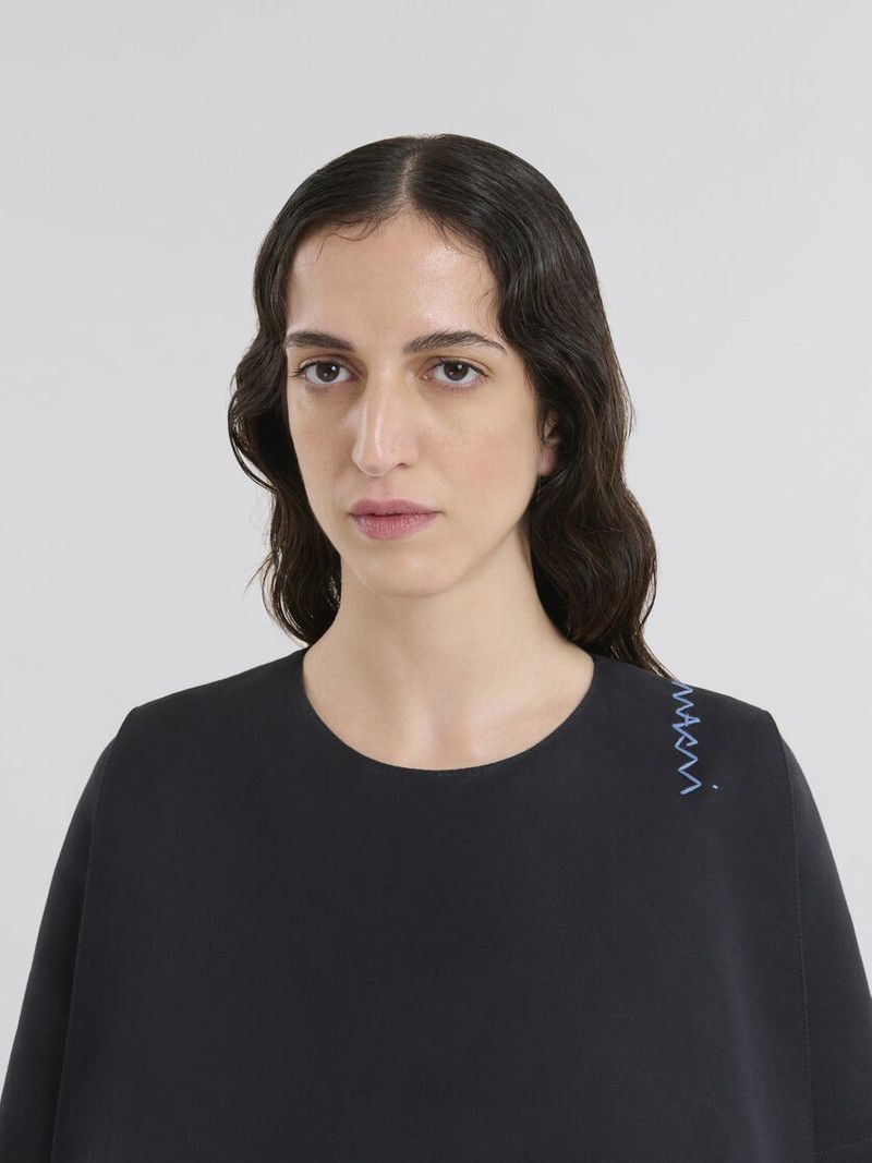 Marni o1f1d3z0326 Flared Dress in Black Size S / US 4 / IT 40 - 4 Thumbnail