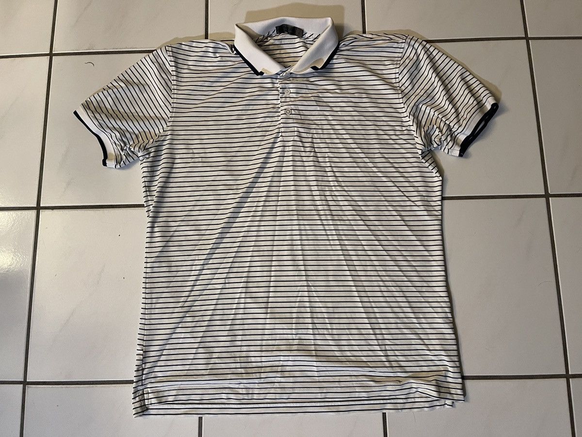 G/FORE G/FORE Polo Shirt Mens Large White Blue Golf Collar Stripe Size US L / EU 52-54 / 3 - 1 Thumbnail
