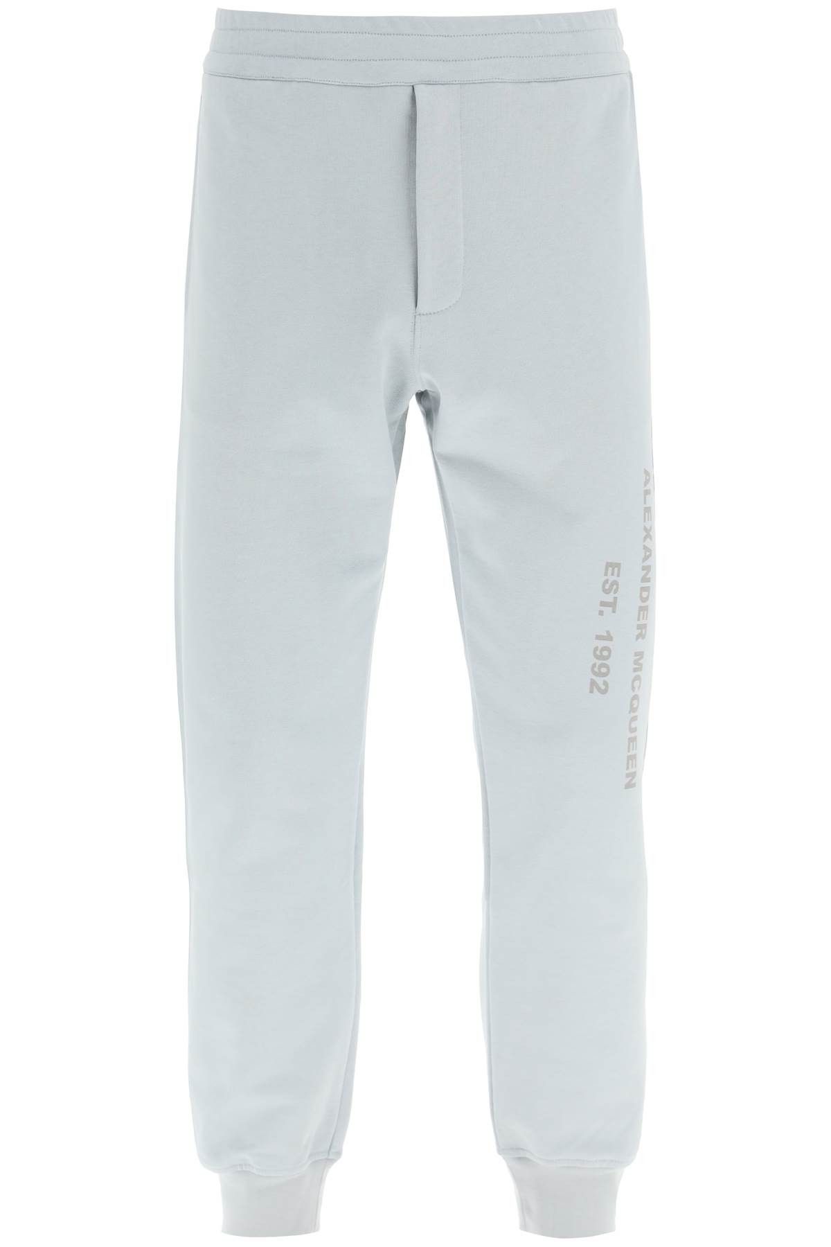 image of Alexander Mcqueen Mcqueen Graffiti Sweatpants in Celeste, Men's (Size 32)