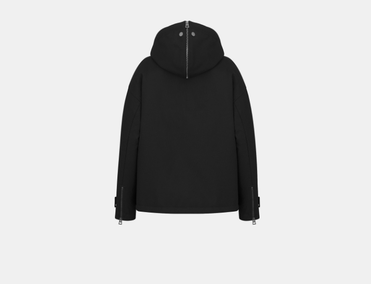 Dior o1w1db10925 441C16 Macrocannage Anorak Jacket in Black Size XS / US 0-2 / IT 36-38 - 2 Thumbnail