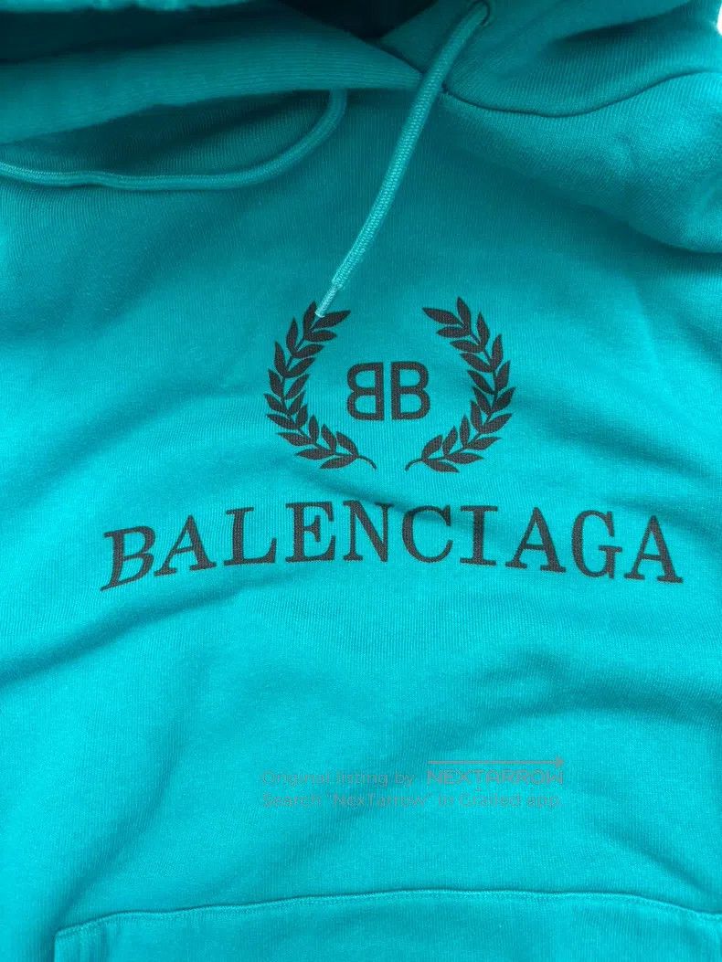 Balenciaga Balenciaga Wheat Logo Hooded Sweatshirt Size US XS / EU 42 / 0 - 2 Thumbnail