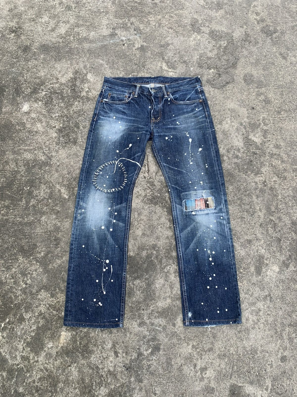OmniGod Paint Splatter Boro Jeans