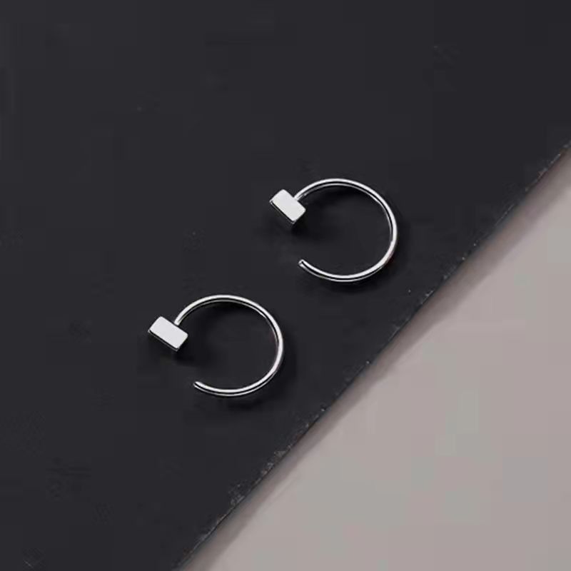 Jewelry Retro Earrings One Pairs Chrome Jewelry Size ONE SIZE - 6 Thumbnail