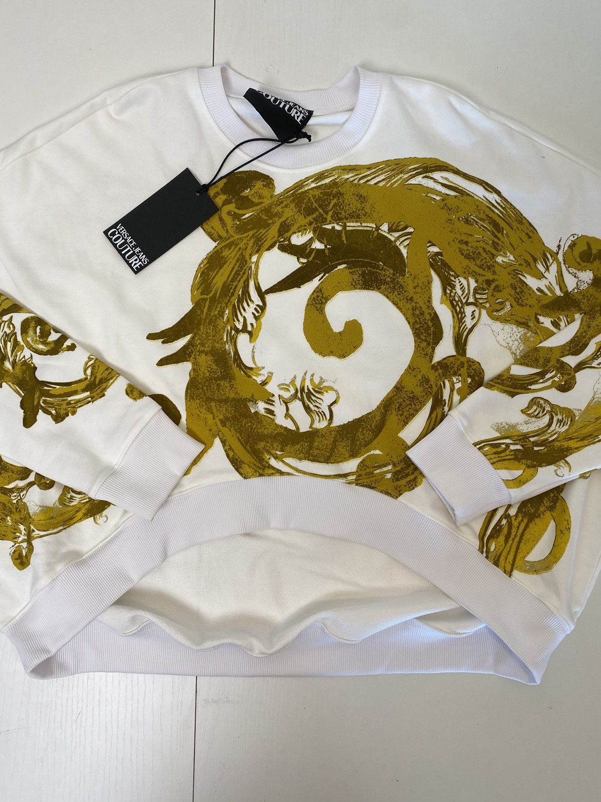 Versace Jeans Couture Watercolor Baroque Versace Jeans Culture sweatshirt, M, Size M / US 6-8 / IT 42-44 - 16 Thumbnail