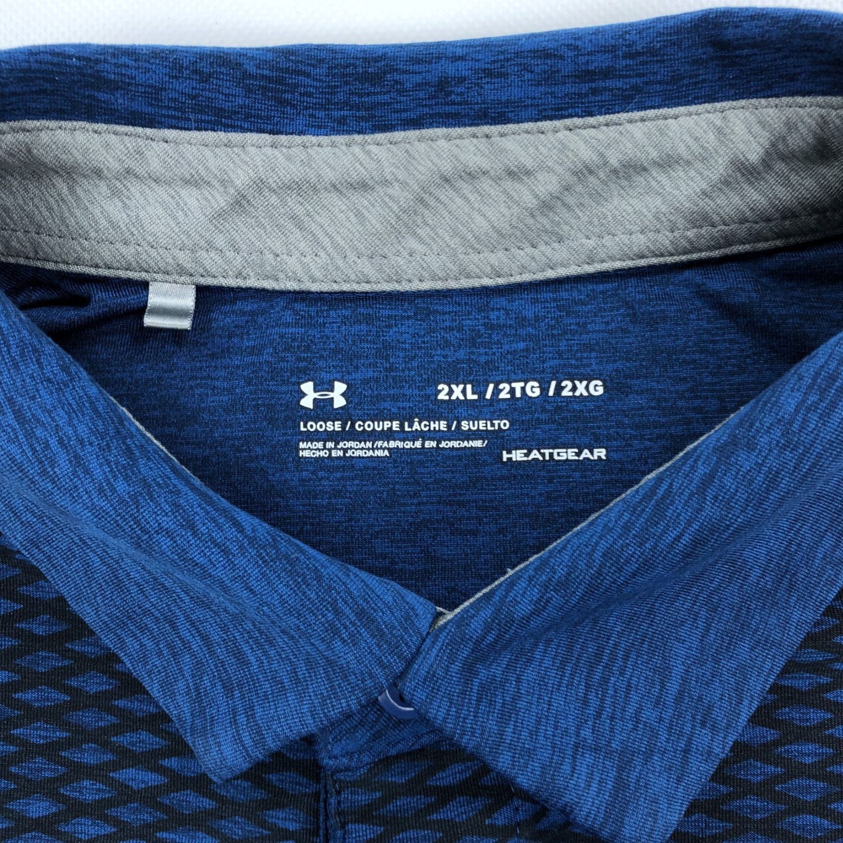 Under Armour Under Armour Polo Shirt Men's 2XL HeatGear Loose Fit Blue Black Pine Valley Golf Shirt Size US XXL / EU 58 / 5 - 2 Thumbnail