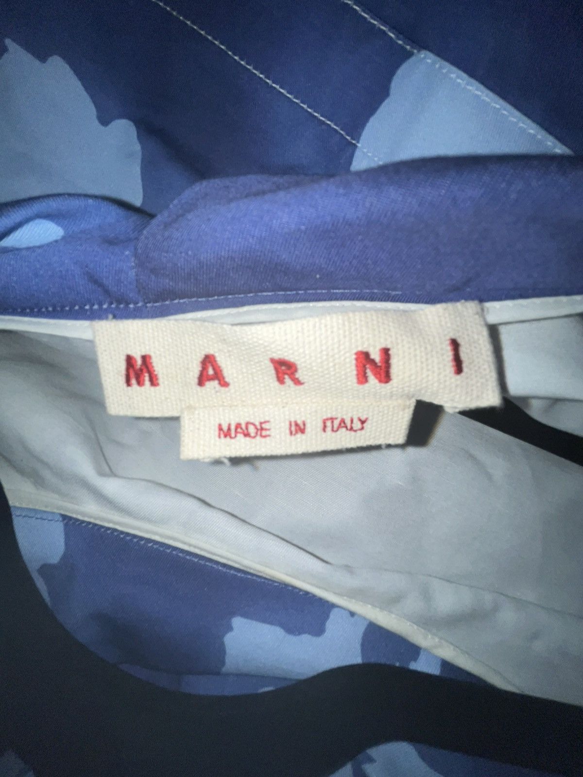 Marni Marni Reverie-Print Cotton Short Dress Size L / US 10 / IT 46 - 3 Thumbnail