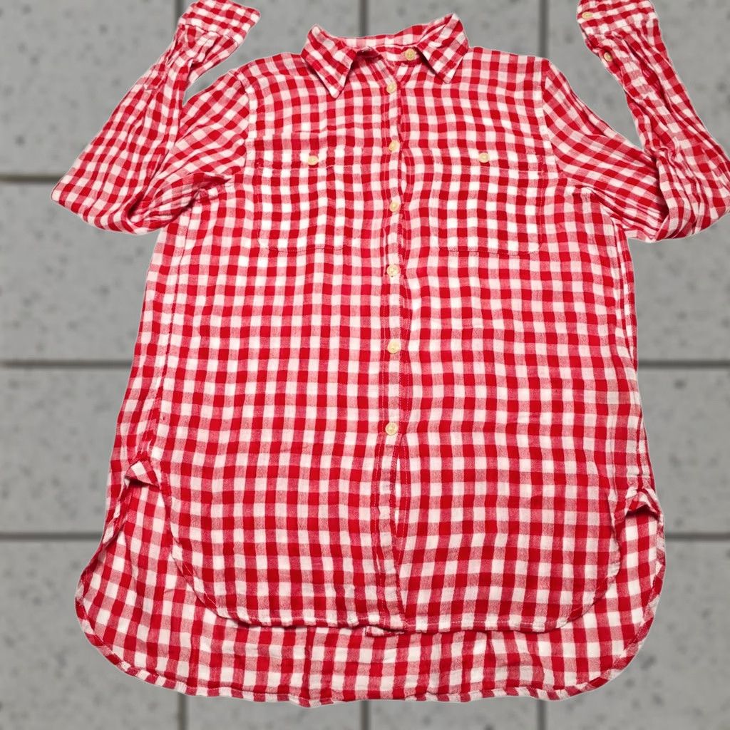 Ralph Lauren VINTAGE Denim & Supply Ralph Lauren RL Utility Top Women's M Red White Plaid Shirt Size M / US 6-8 / IT 42-44 - 1 Thumbnail