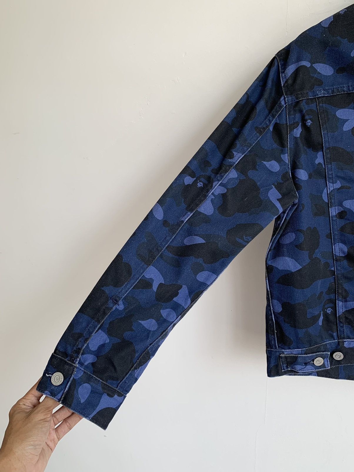 Bape Levis x Bape Blue Camo Trucker Jacket Size US XS / EU 42 / 0 - 19 Thumbnail