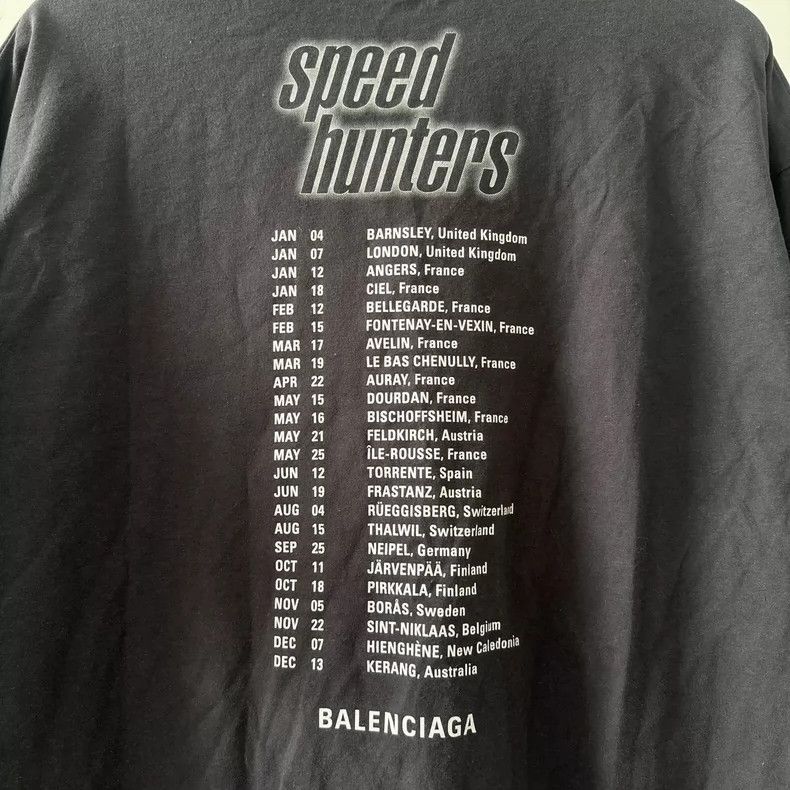 Balenciaga Balenciaga FW18 Speed Hunters Portrait Print Logo Short Sle Size US XS / EU 42 / 0 - 4 Thumbnail