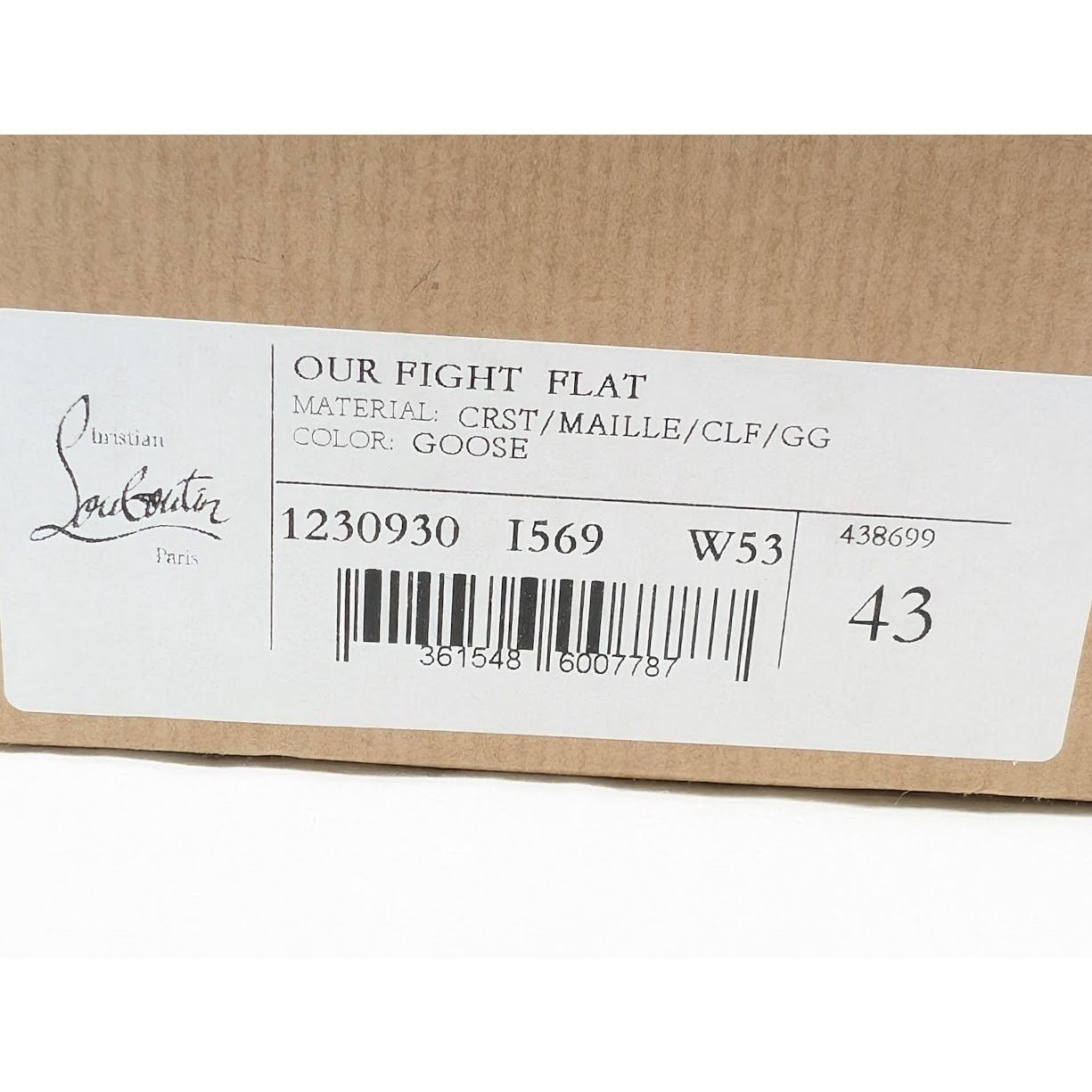 Christian Louboutin o1rshd1 Calf Our Fight Flat Boots in Goose Size US 10 / EU 43 - 24 Thumbnail