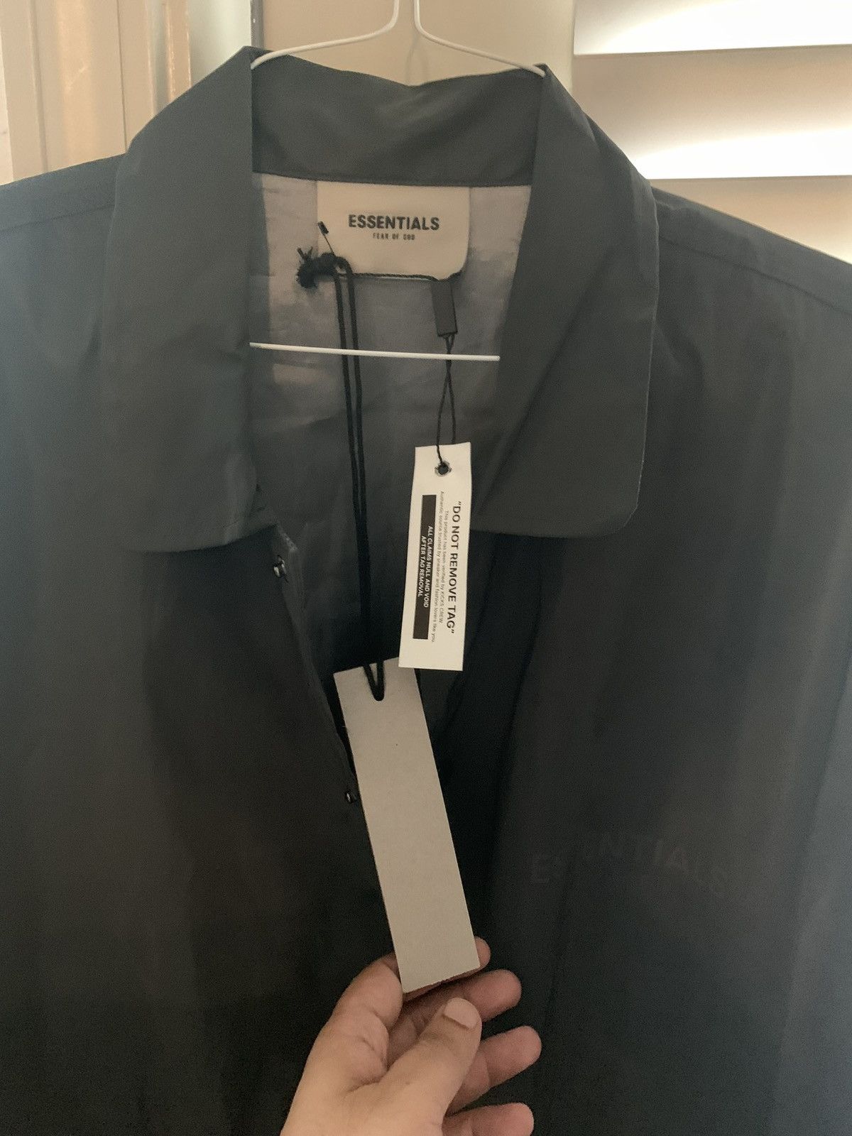 Fear of God Essentials black coach jacket Size US S / EU 44-46 / 1 - 3 Thumbnail