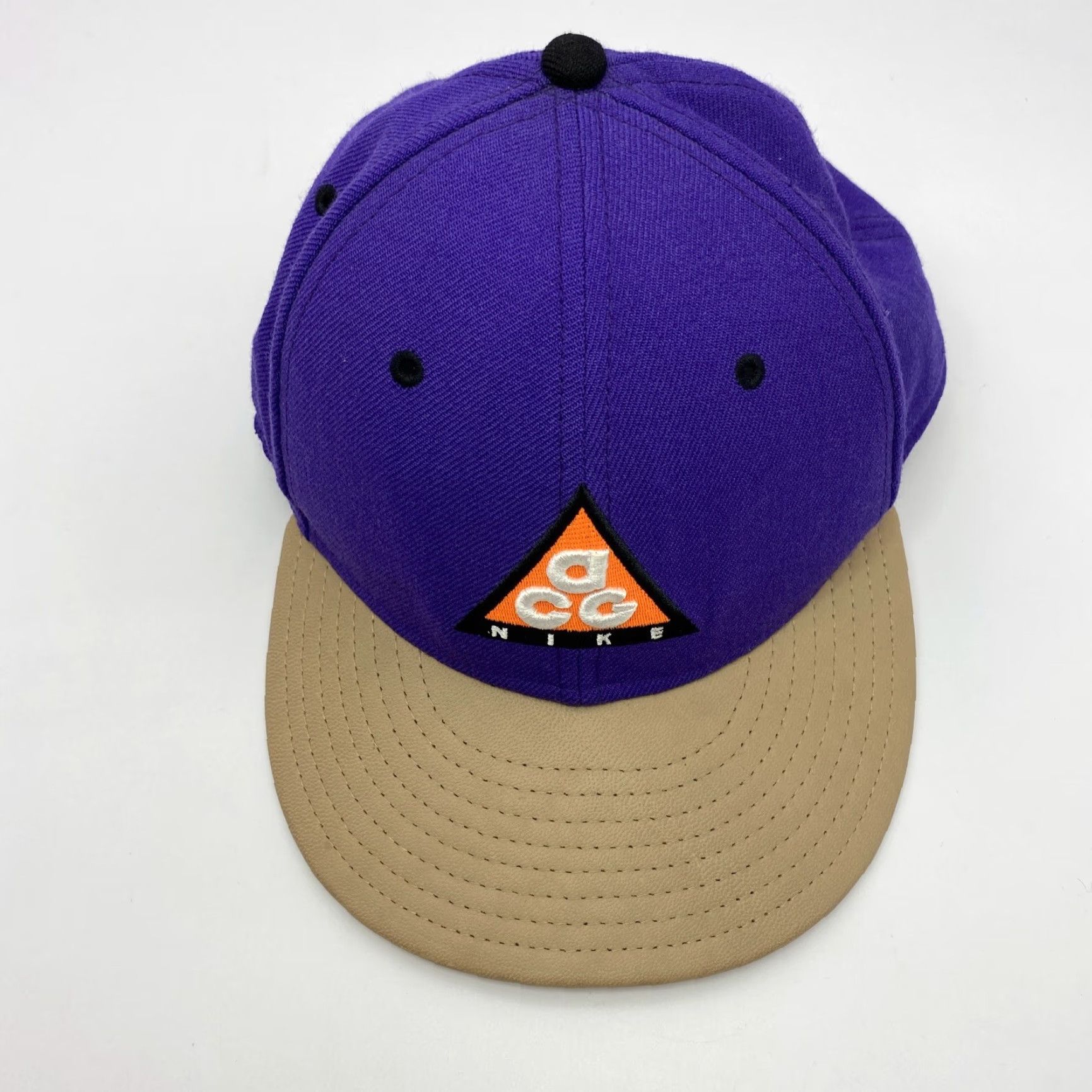 Nike NIKE TRUE ACG STRAPBACK HAT CAP PURPLE LEATHER ADJUSTABLE SOUTH BEACH UNISEX Size ONE SIZE - 2 Thumbnail