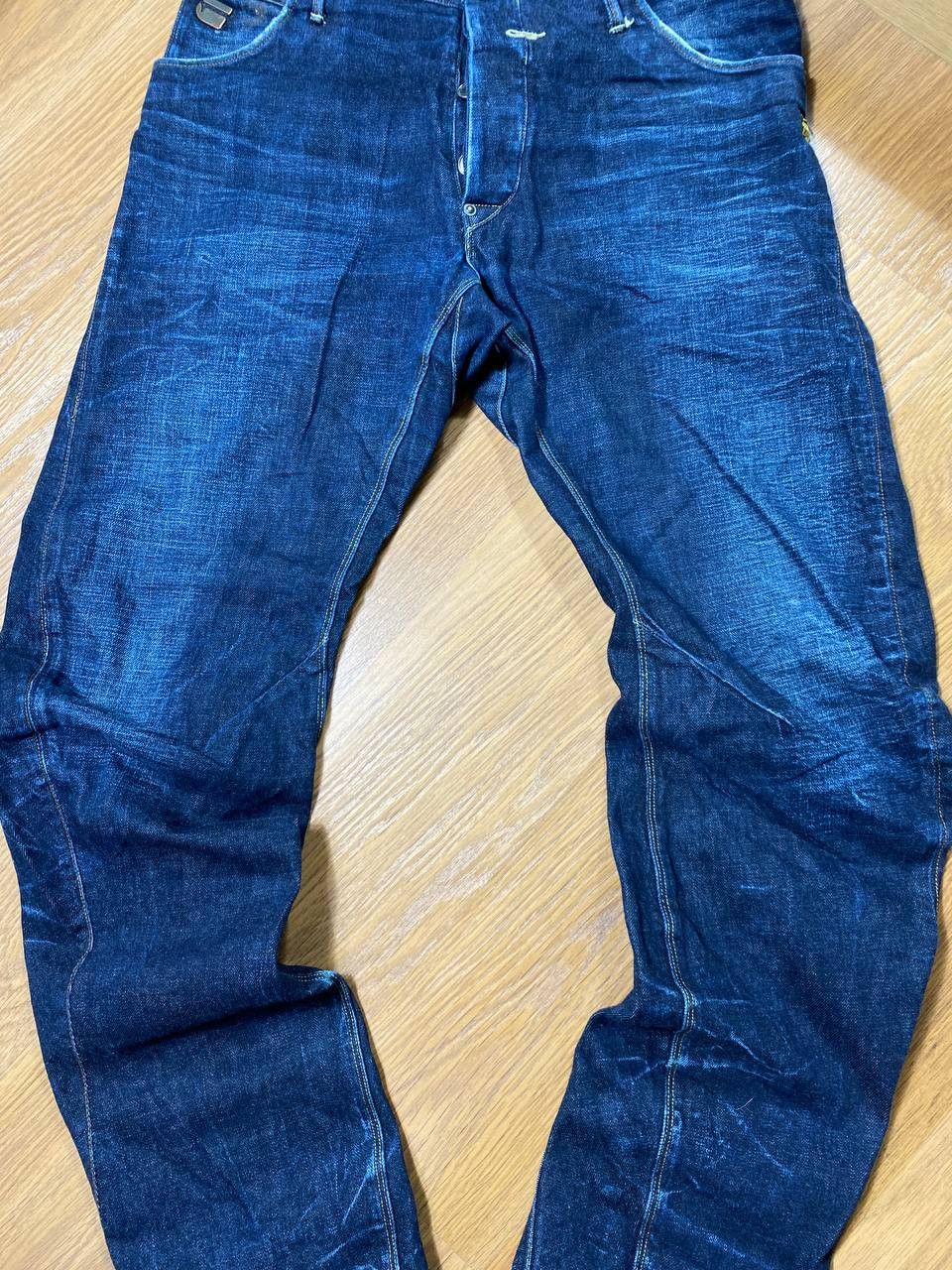 G-Star Crazy Crash Dirty Baggy Faded Jean Japan Avant Garde Style Size US 31 - 6 Thumbnail