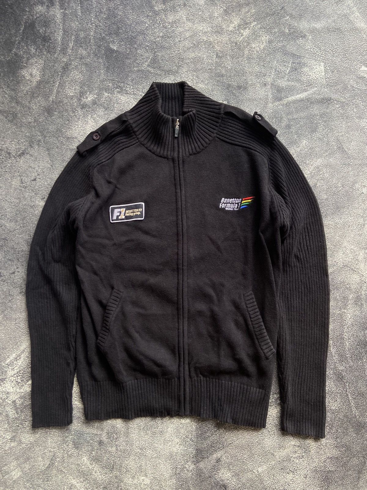 United Colors Of Benetton Benetton Formula One F1 Rare Sweater Size US L / EU 52-54 / 3 - 1 Thumbnail