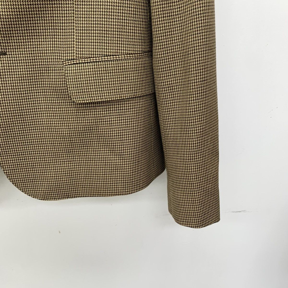 Celine Celine Dark Brown Chambray Cashmere Lapel Blazer Size M / US 6-8 / IT 42-44 - 4 Thumbnail