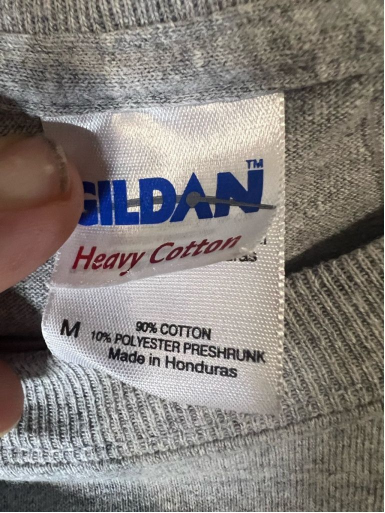 Gildan Men's Gildan Graphic T-Shirt Size M Gray Jesus Christian Size US M / EU 48-50 / 2 - 4 Thumbnail