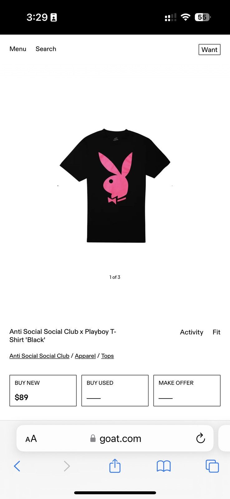 Anti Social Social Club × Playboy ANTI SOCIAL SOCIAL CLUB X PLAYBOY Size US XL / EU 56 / 4 - 6 Thumbnail