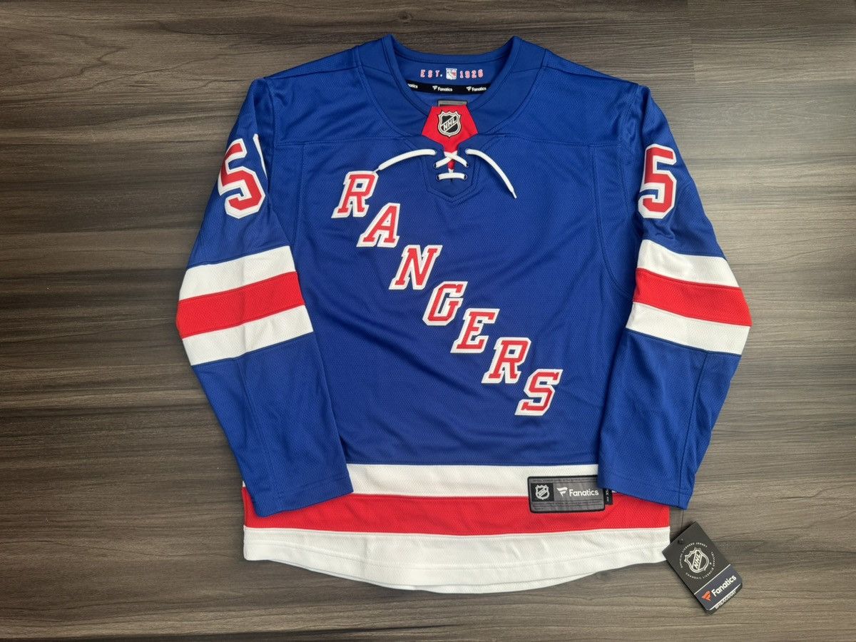 NHL New York Rangers NHL Home Premier Breakaway #55 Blue Jersey Size US XS / EU 42 / 0 - 1 Thumbnail