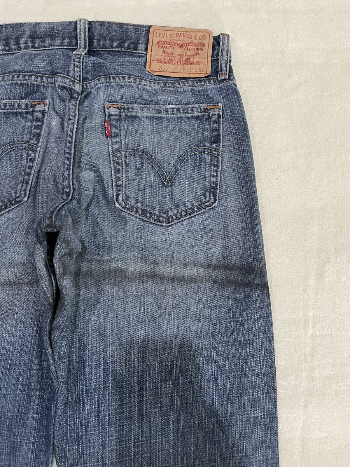Levi's Vintage Levi’s Low Boot Cut Distressed Denim Jeans Size US 30 / EU 46 - 12 Thumbnail
