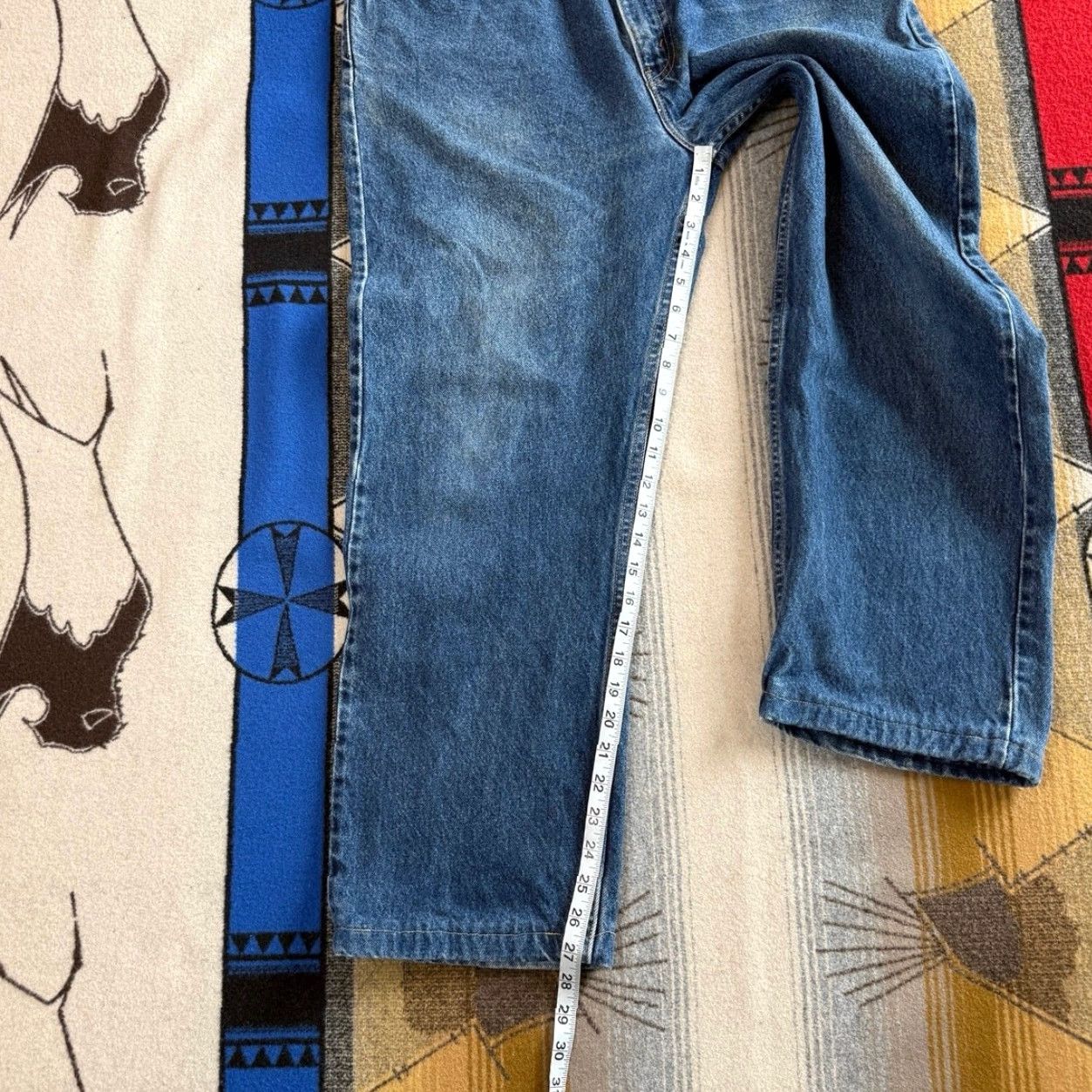 Levi's Vintage 90s Levi’s 505 Regular Fit Straight Leg Denim Blue Jeans Size 36x27 Size US 36 / EU 52 - 6 Thumbnail