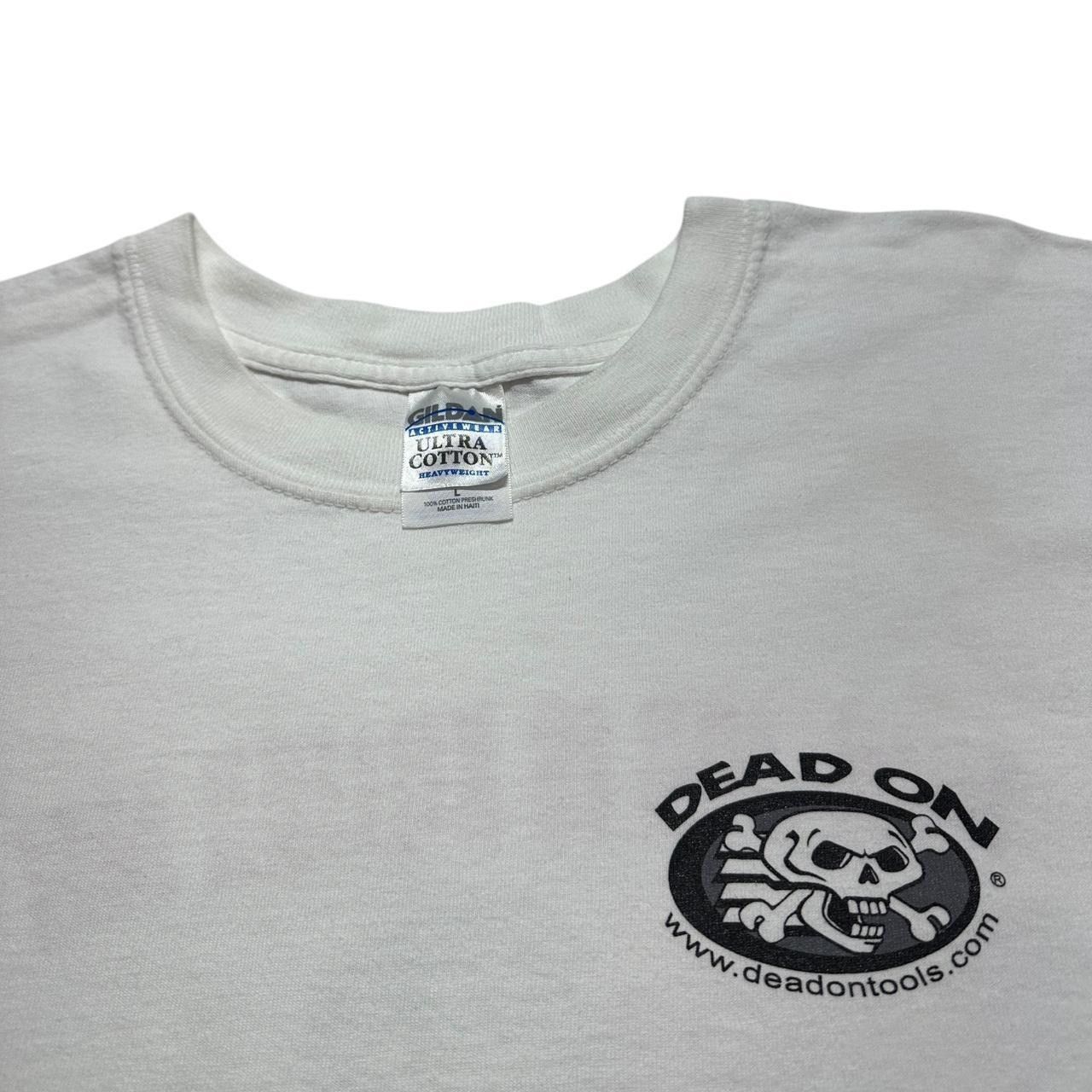 Gildan × Vintage Y2K Dead On Skeleton This Job is Killing Me T-Shirt Size US L / EU 52-54 / 3 - 3 Thumbnail