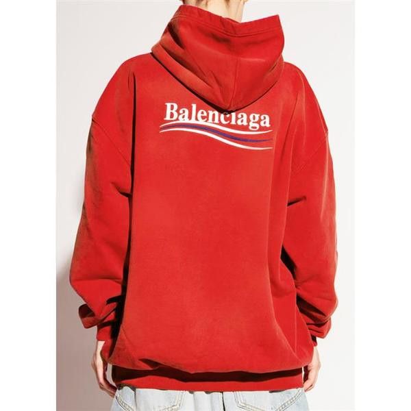 Balenciaga o1mt1gz1224 Political Campaign Large Fit Hoodie Red Size US L / EU 52-54 / 3 - 6 Thumbnail