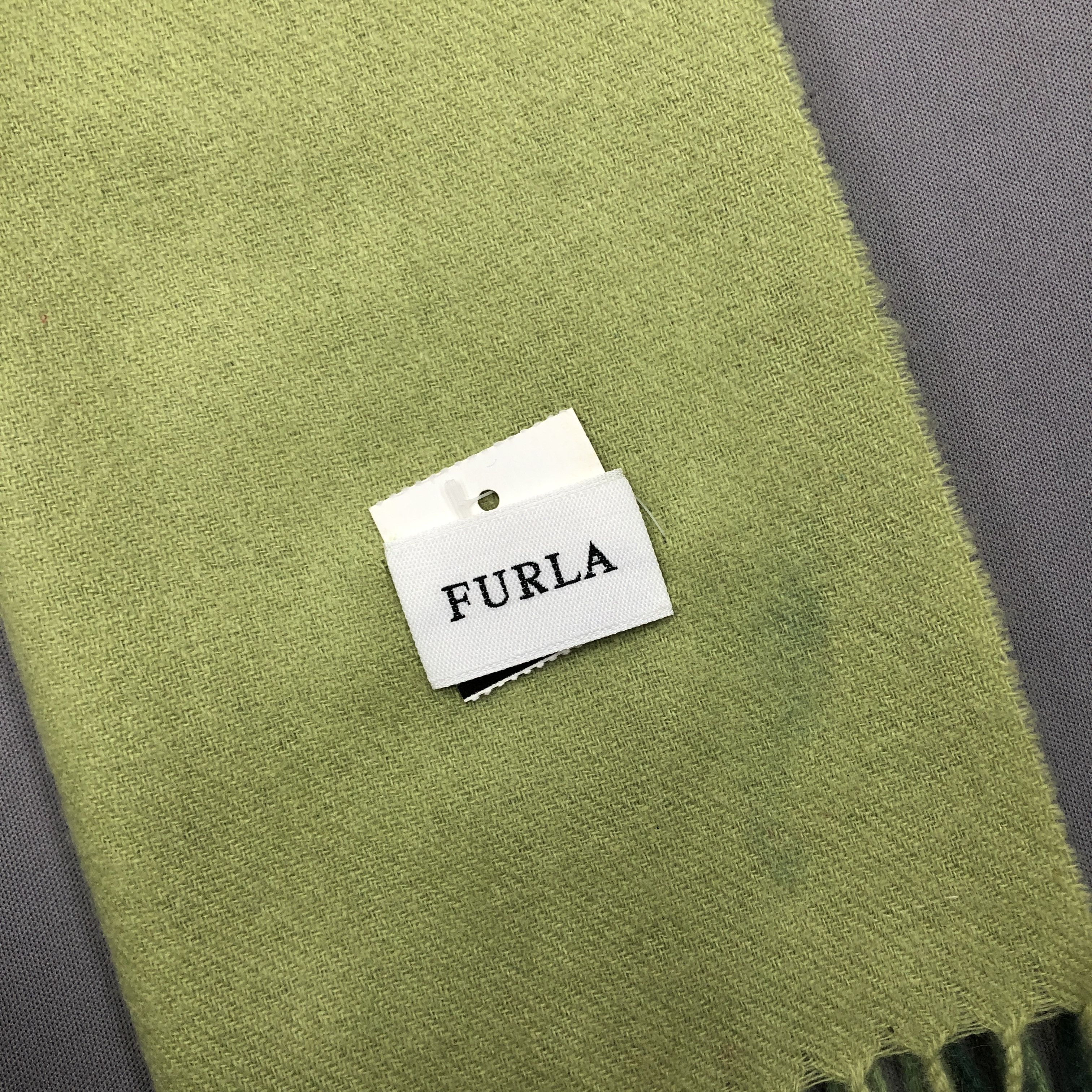 Furla Vintage Furla Scarf Fringe Wool Ombree Cashmere Scarves Size ONE SIZE - 4 Thumbnail