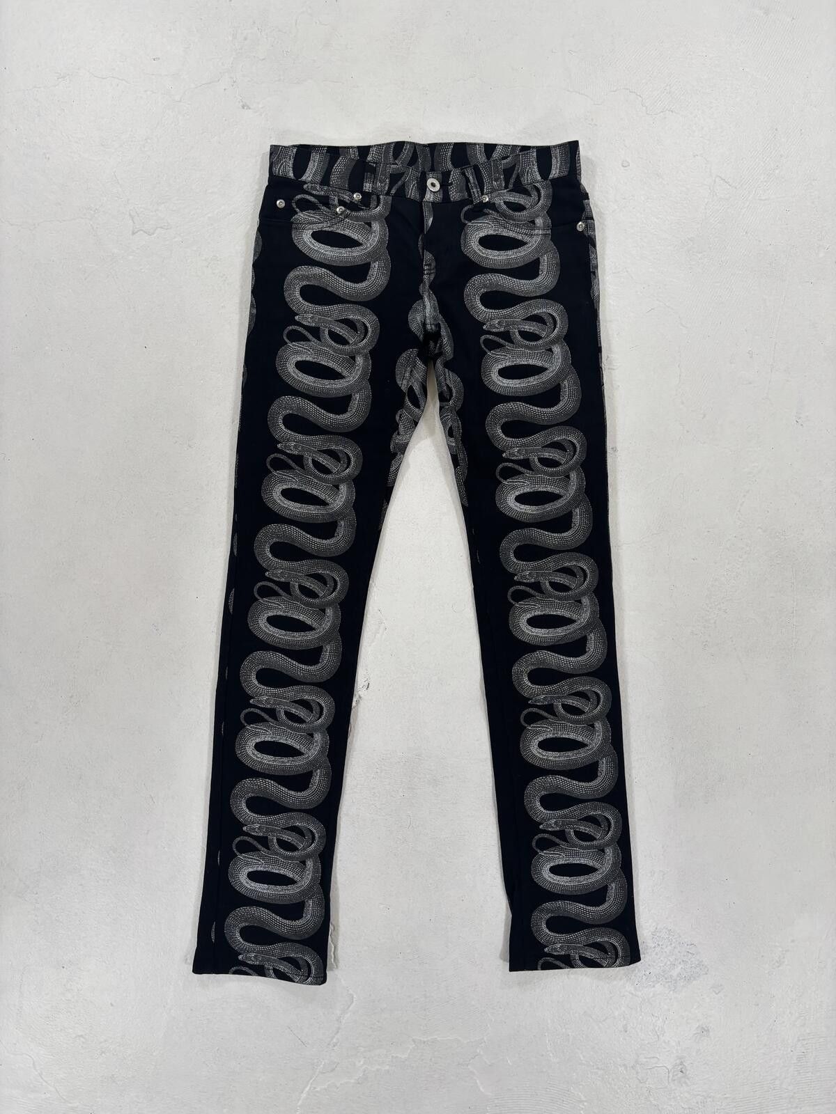 Hysteric Glamour Hysteric Glamour Snake Print Jeans Size US 29 - 1 Thumbnail