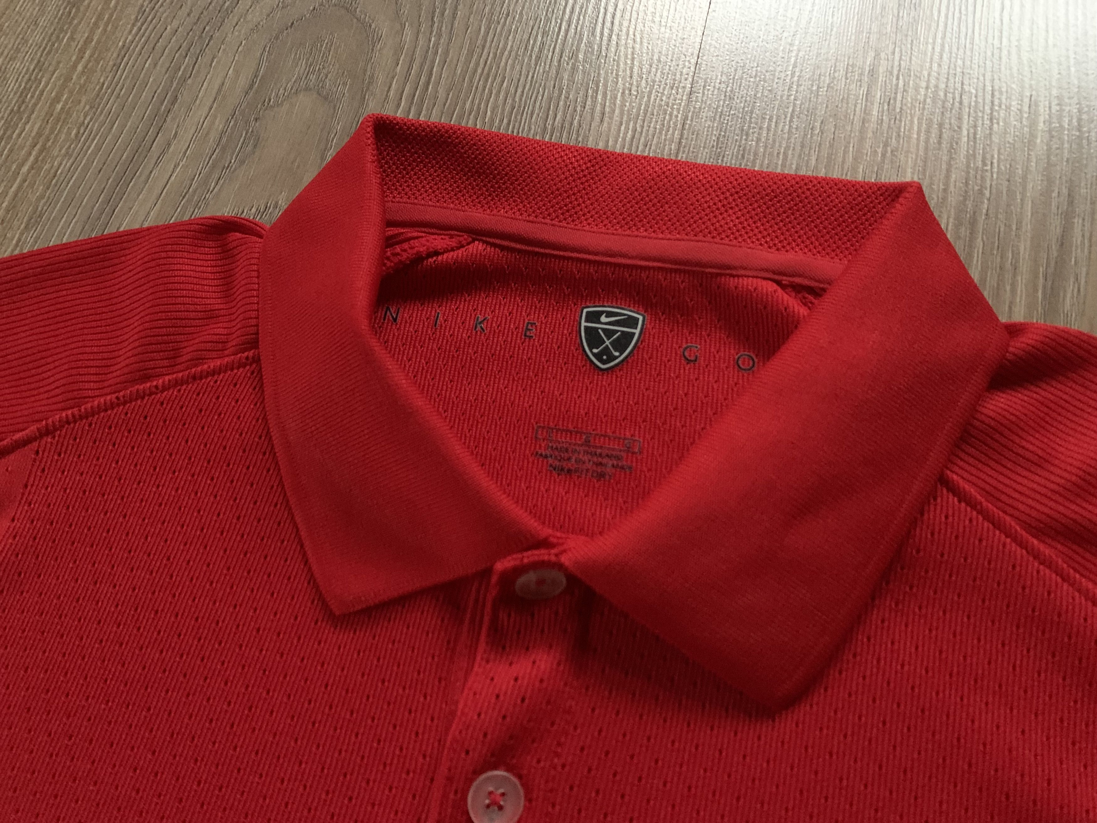 Nike Mens Nike Red Golf Polo Shirt Fit Dry Size US L / EU 52-54 / 3 - 6 Thumbnail