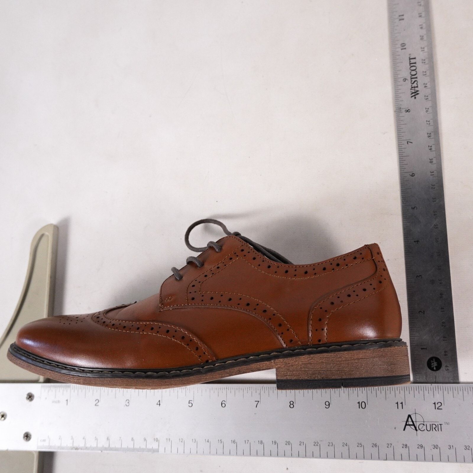 Other Borell Oxford Lace Up Dress Shoes Men Size 6M Brown Orange Size US 6 / EU 39 - 12 Thumbnail