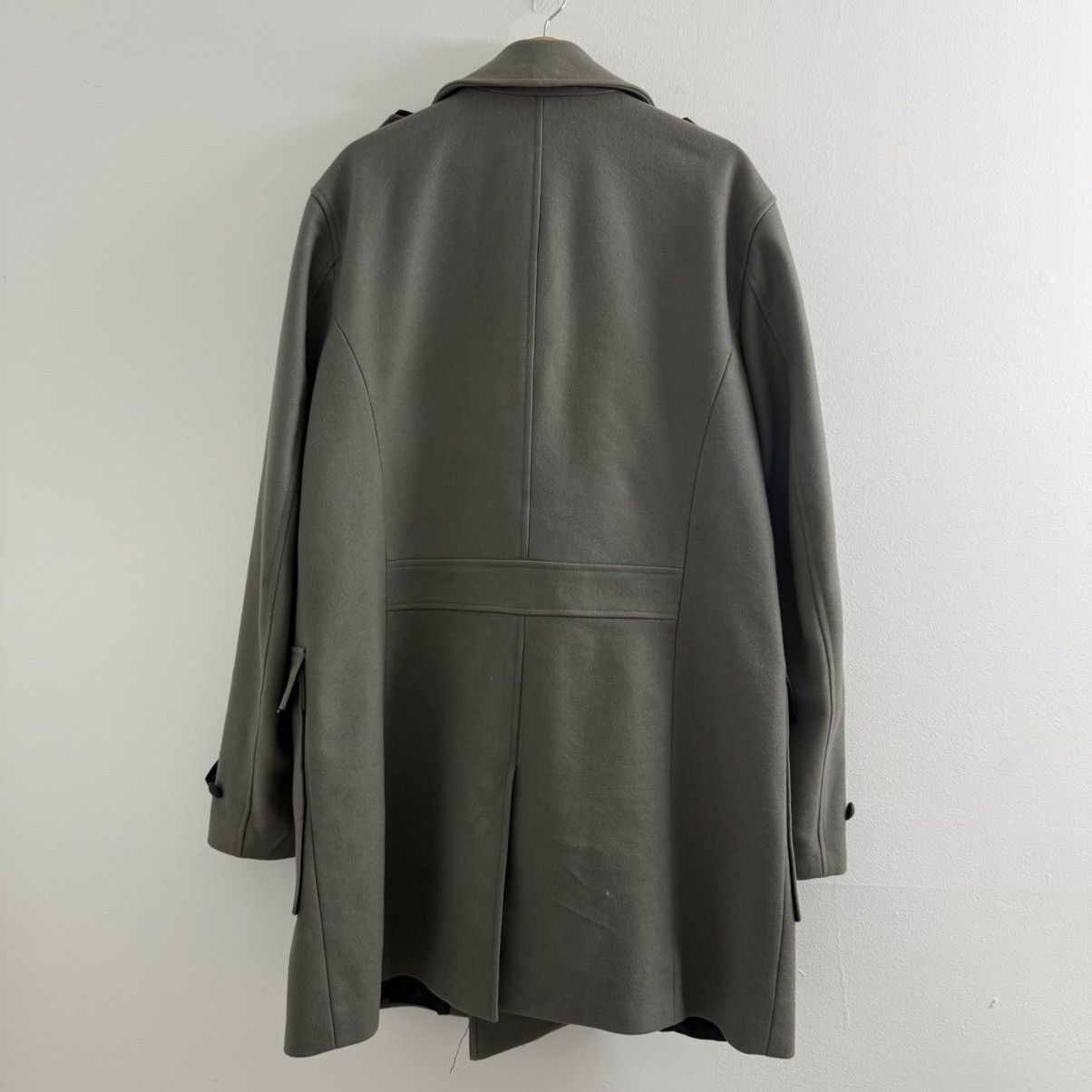 Armani Exchange 2013 Armani Exchange Double Breasted Wool Pea Coat Military Size US XL / EU 56 / 4 - 2 Thumbnail