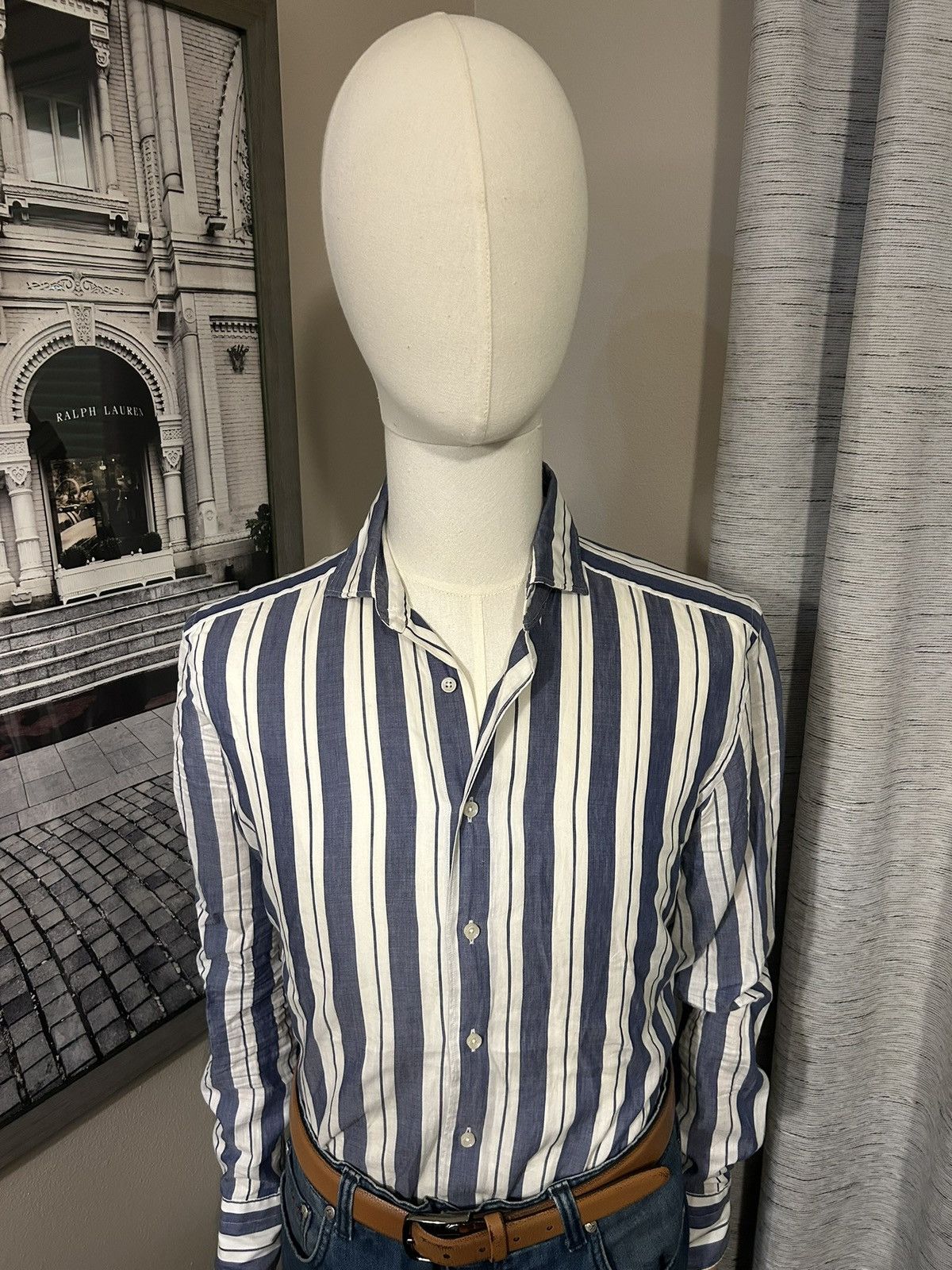 Suitsupply Suitsupply Striped Shirt Size US M / EU 48-50 / 2 - 2 Thumbnail