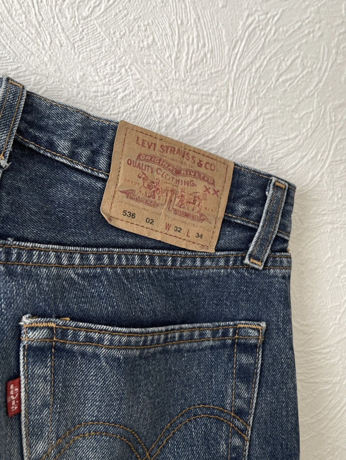 Vintage Straight Leg Levis 536 Jeans Size US 32 / EU 48 - 7 Thumbnail