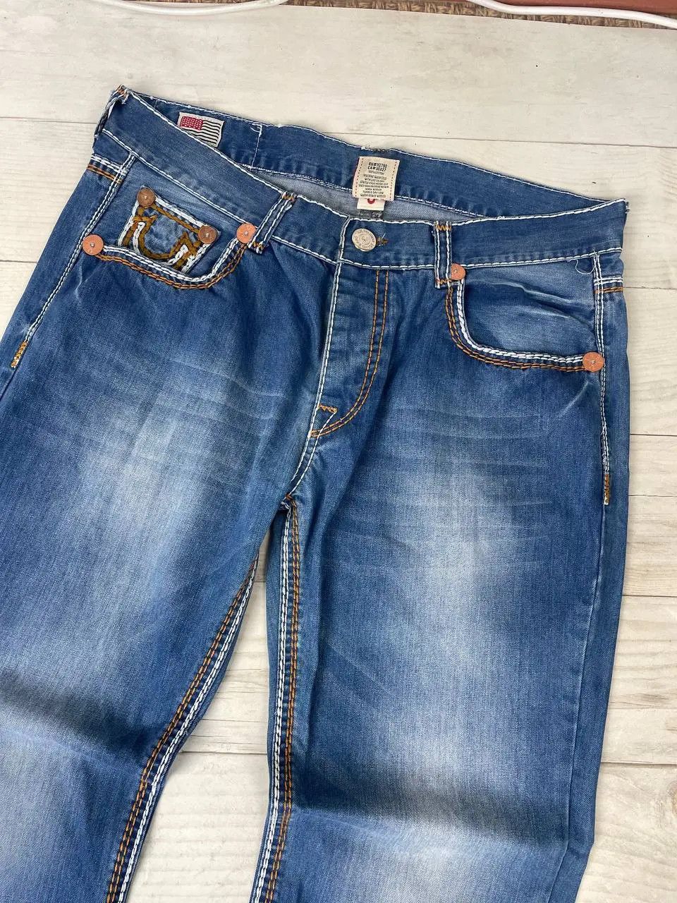 True Religion Vintage True Religion Billy Super Big T Baggy Denim Jeans Size US 40 / EU 56 - 3 Thumbnail
