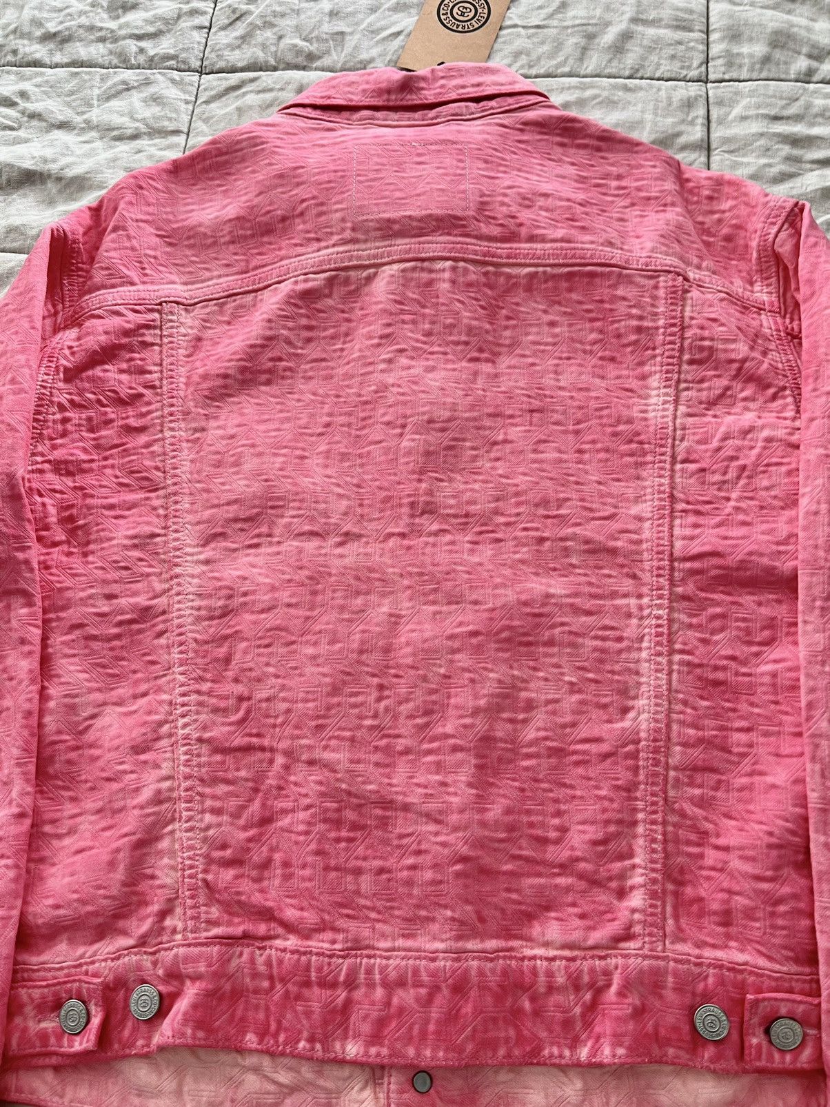 Levi's × Stussy Stussy x Levi’s Jacquard Type 2 Trucker Jacket Pink Medium Size US M / EU 48-50 / 2 - 10 Thumbnail