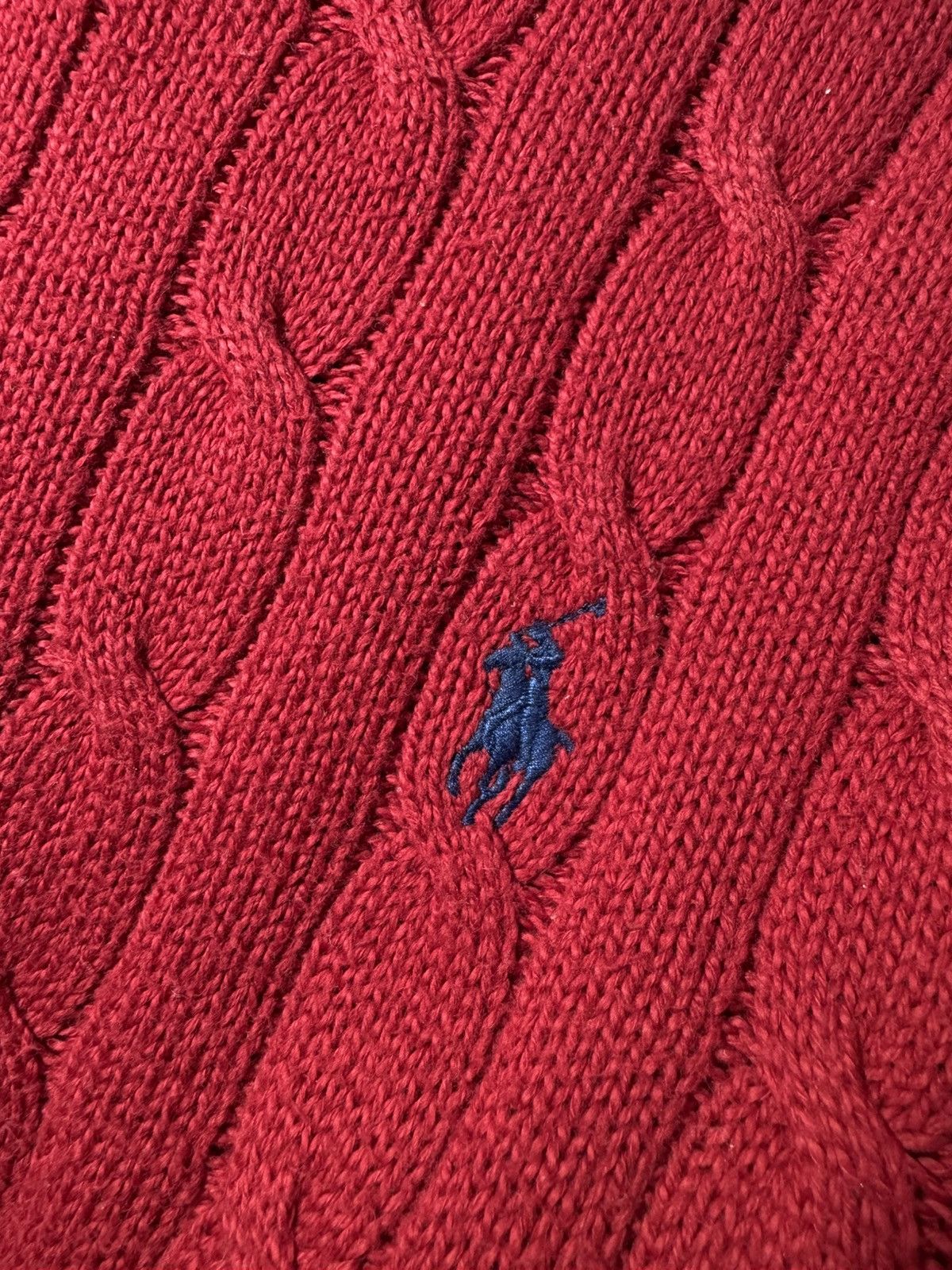 Polo Ralph Lauren Polo Ralph Lauren Vintage Knitted Red Sweater Embroidered Size US XL / EU 56 / 4 - 4 Thumbnail