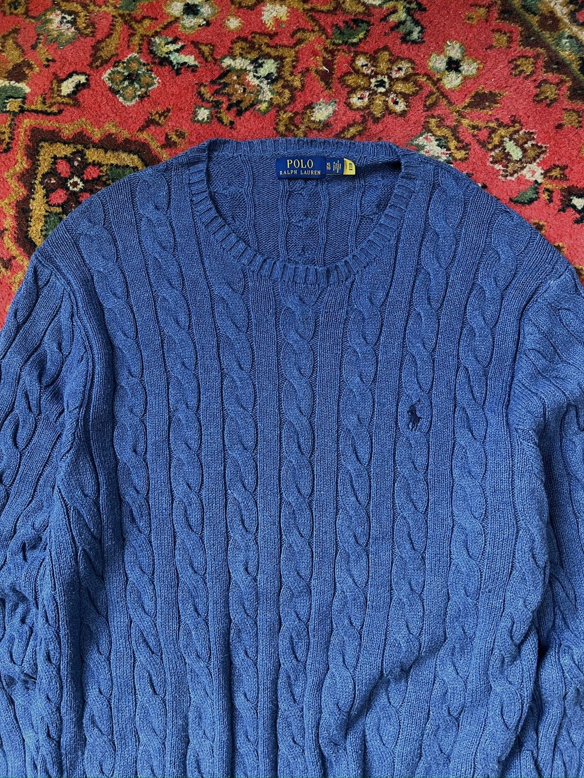 Polo Ralph Lauren Polo Ralph Lauren knitted cable old money sweater y2k Size US XL / EU 56 / 4 - 3 Thumbnail