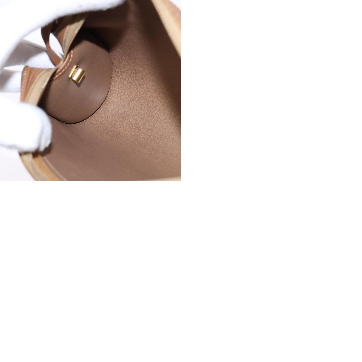 Dior DIOR Honeycomb Canvas Shoulder Bag Pvc Beige Gold Size ONE SIZE - 12 Thumbnail