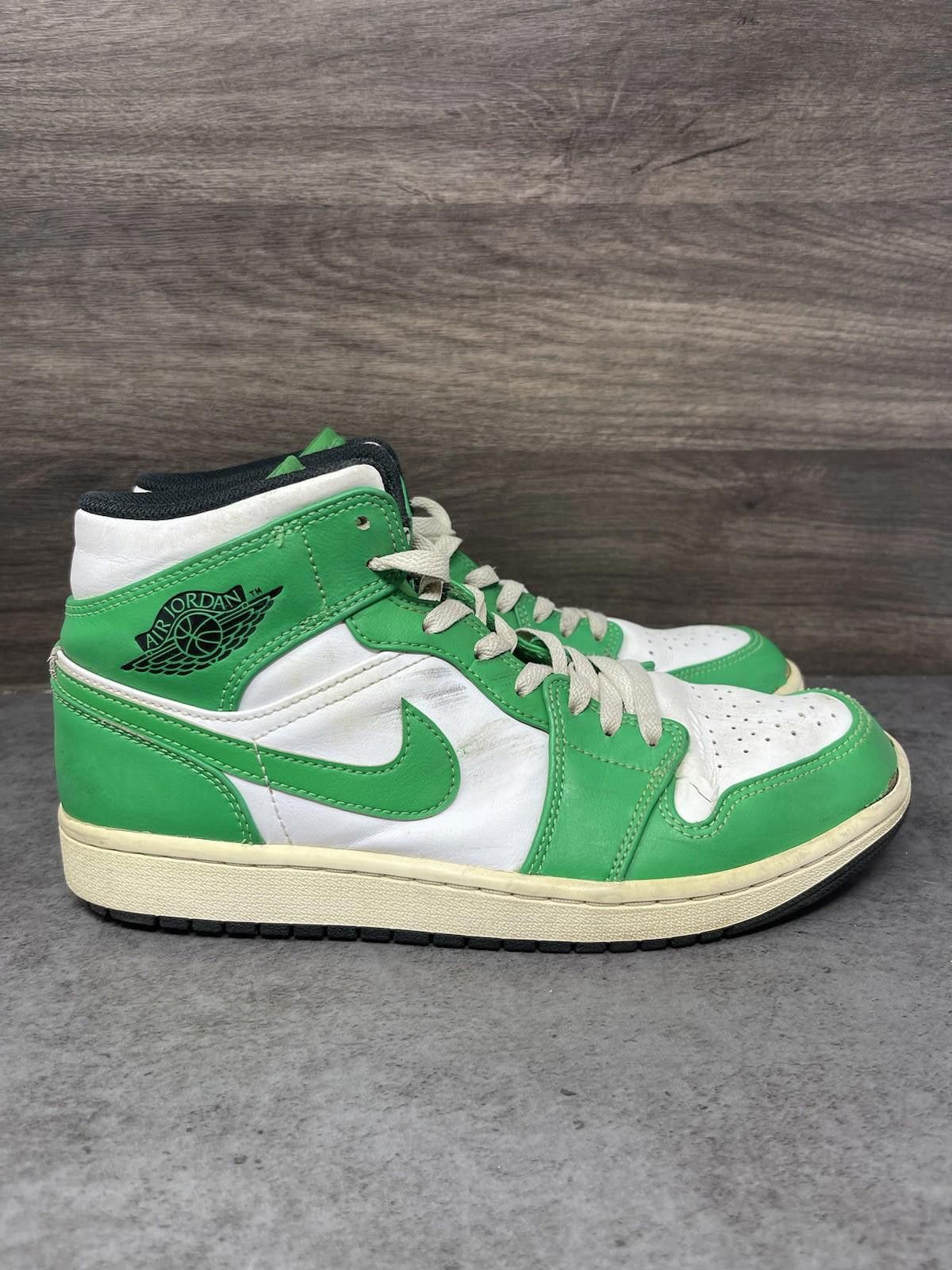Nike Air Jordan 1 Mid Lucky Green Mens Size 9 Nike Retro Size US 9 / EU 42 - 6 Thumbnail